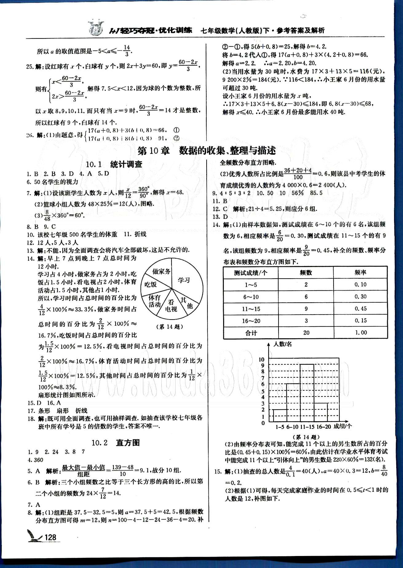 1+1轻巧夺冠七年级下数学北京教育出版社 第九章-第十章 [5]