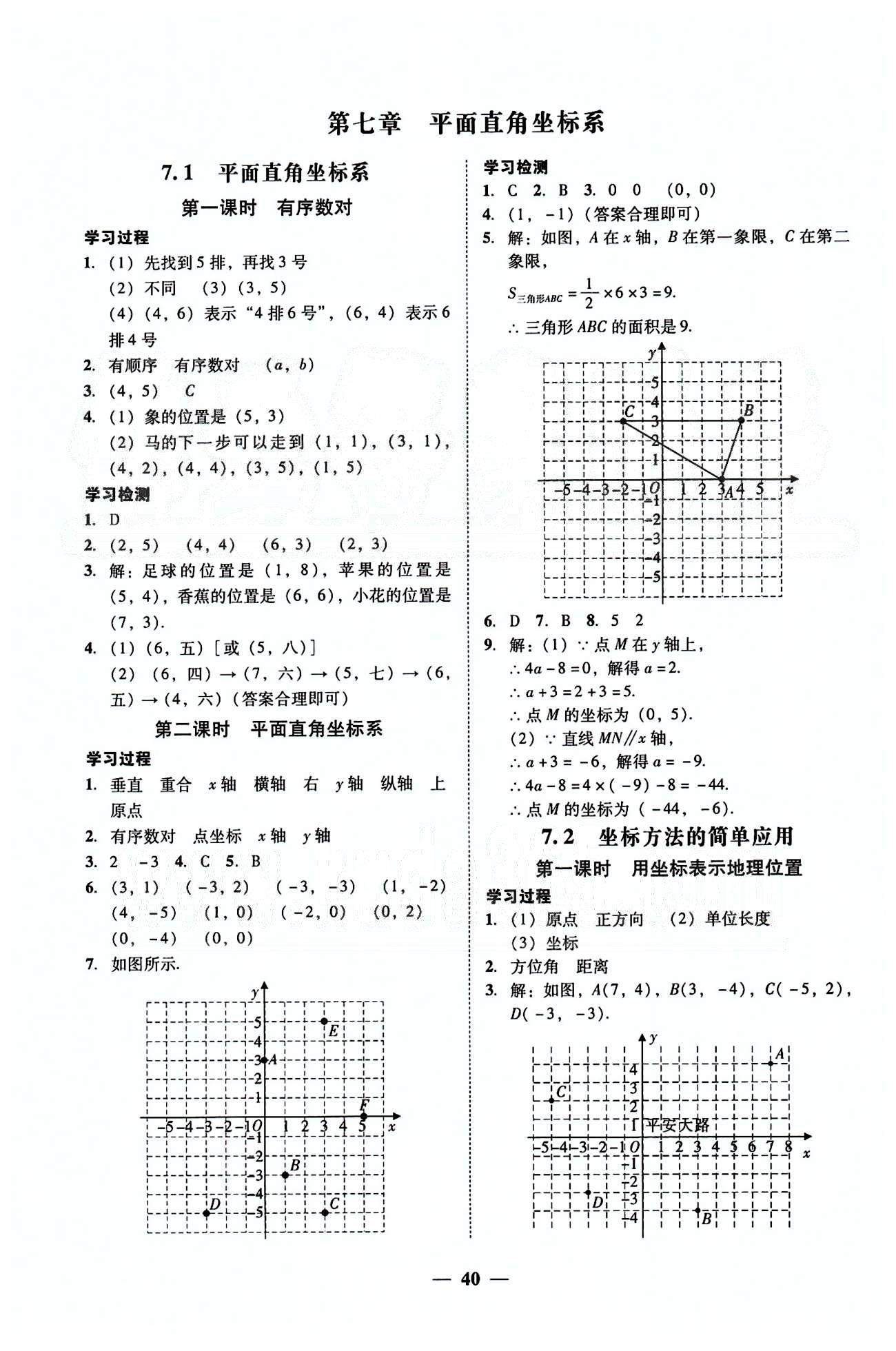 高效課堂100易百分百分導(dǎo)學(xué)七年級(jí)下數(shù)學(xué)南方出版?zhèn)髅?nbsp;第五章-第七章 [6]