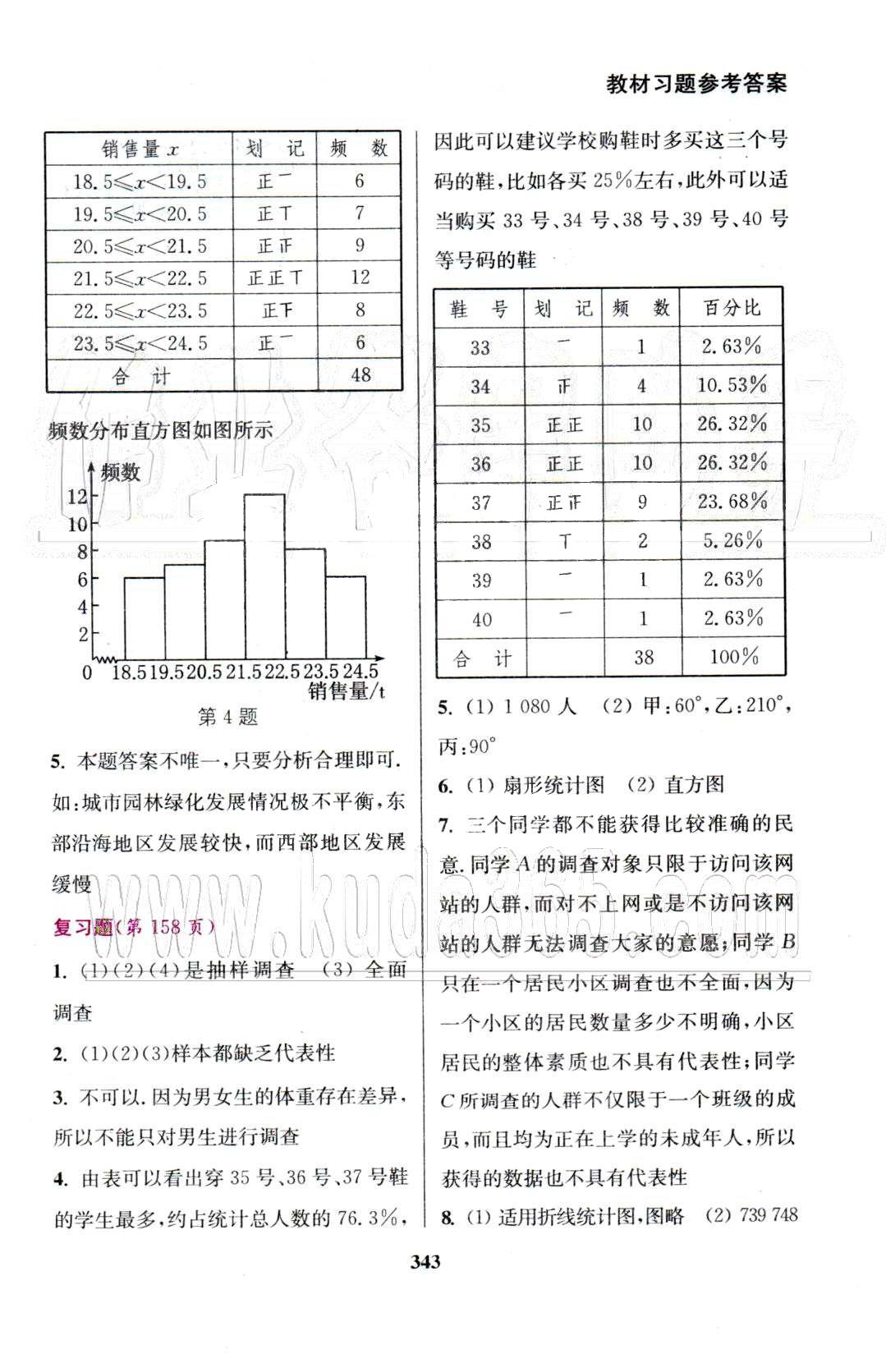 通城學典七年級下數(shù)學延邊大學出版社 教材習題8-10 [8]