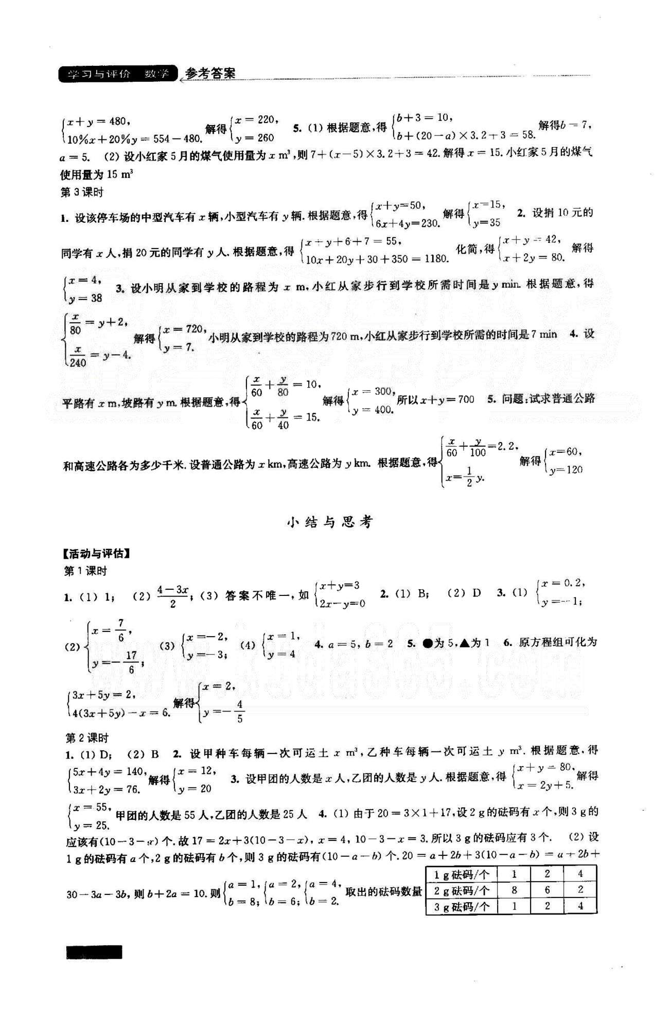 學(xué)習(xí)與評價 蘇教版七年級下數(shù)學(xué)江蘇鳳凰教育出版社 10-12章 [4]