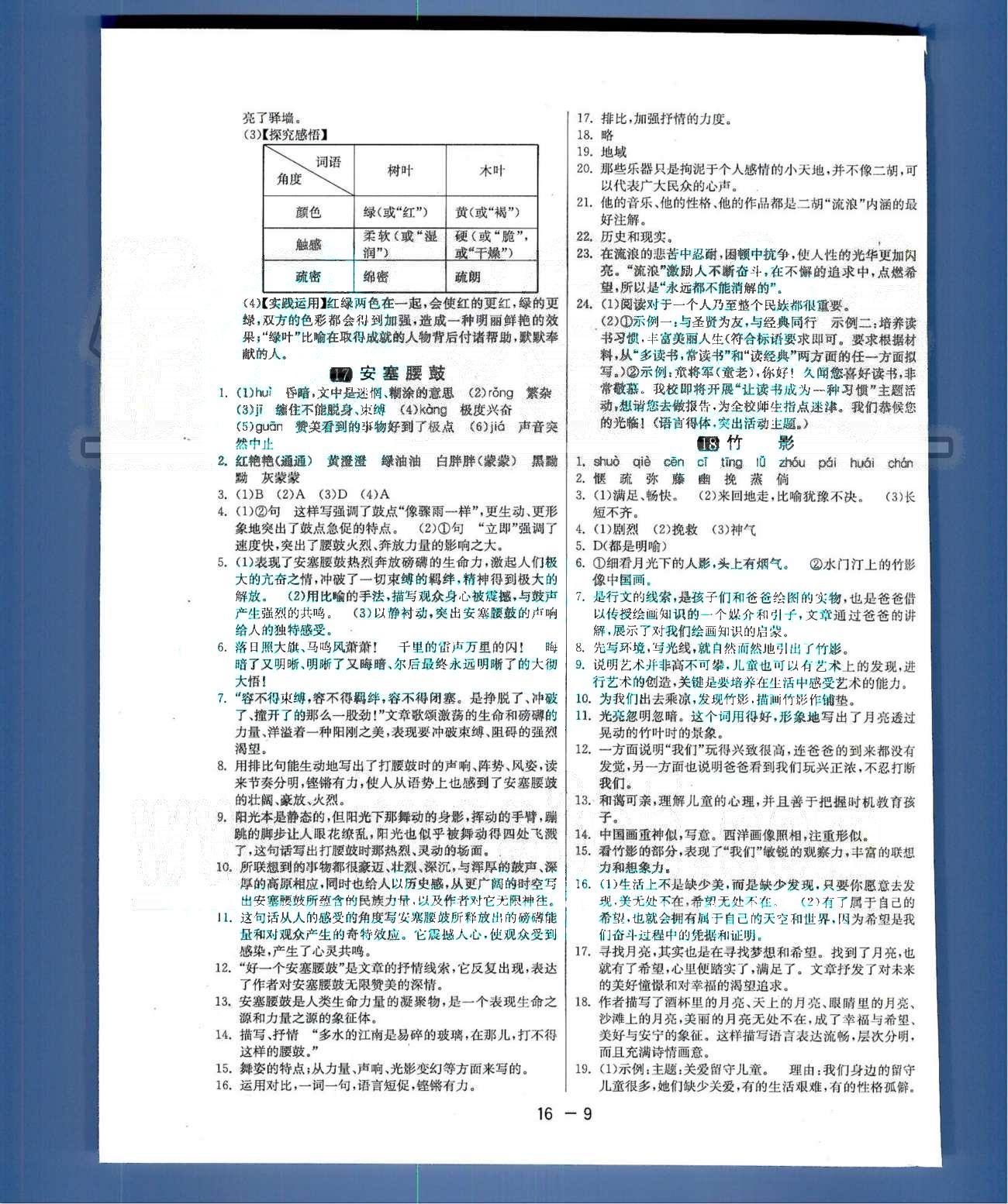 1課3練單元達(dá)標(biāo)測(cè)試七年級(jí)下語(yǔ)文中國(guó)少年兒童出版社 或 江蘇人民出版社 第3-4單元 [4]