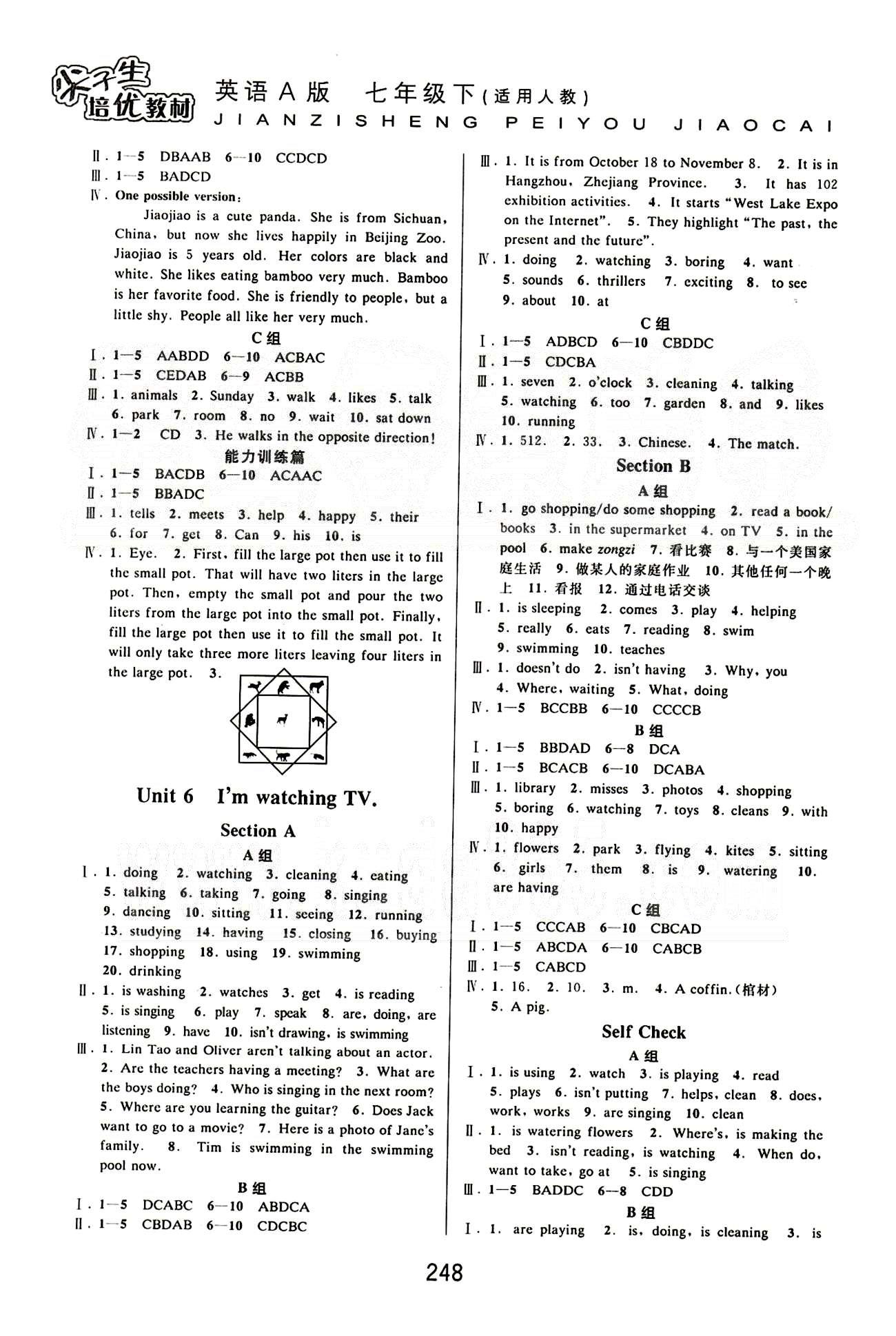 課本新編版尖子生培優(yōu)教材七年級下英語華東師范大學(xué)出版社 Unit 1-6 [6]