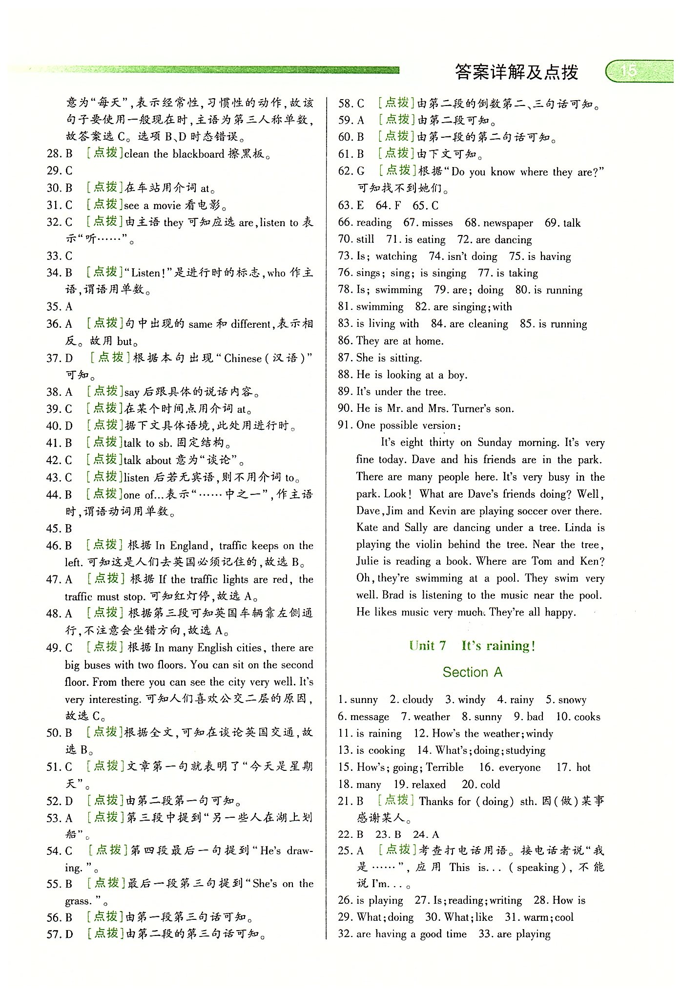 中華題王七年級(jí)下英語團(tuán)結(jié)出版社 Unit 7-12 [1]