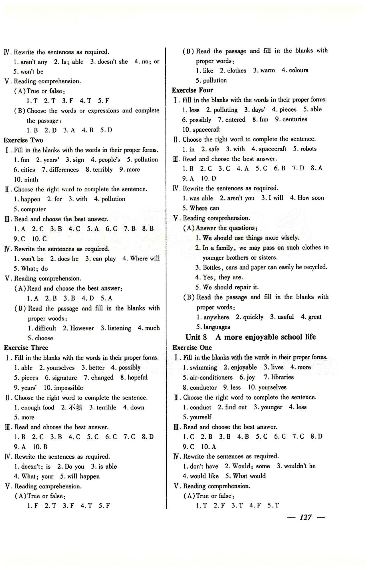 金牌教練七年級(jí)下英語(yǔ)吉林教育出版社 Module 2 [4]