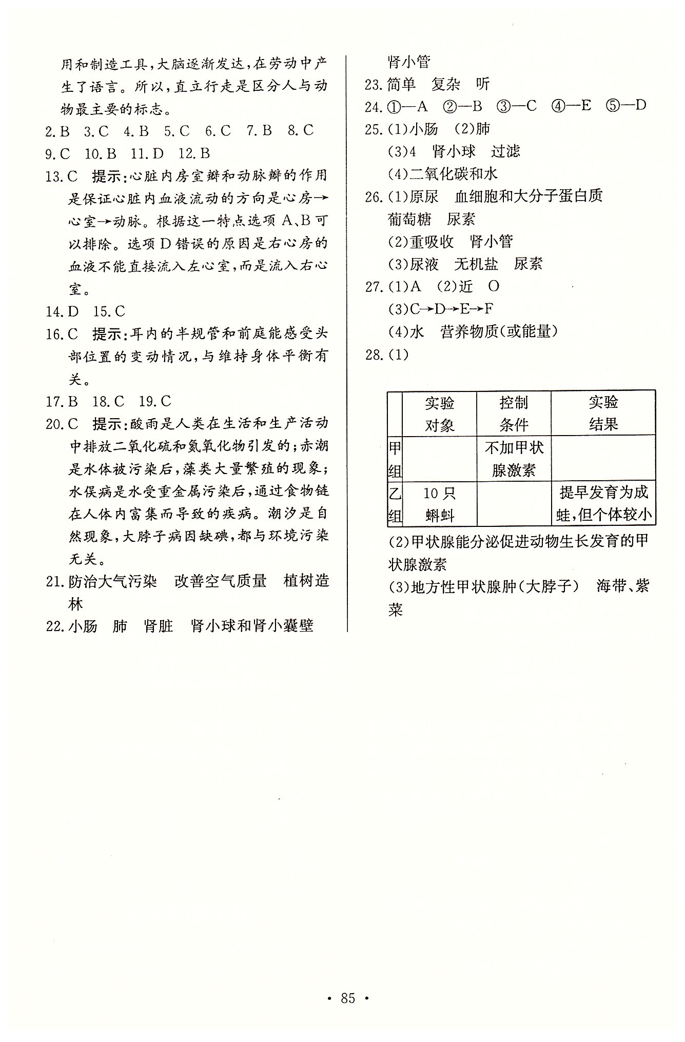 名師三導(dǎo)學(xué)練考七年級(jí)下生物新疆青少年出版社 達(dá)標(biāo)訓(xùn)練卷 [4]