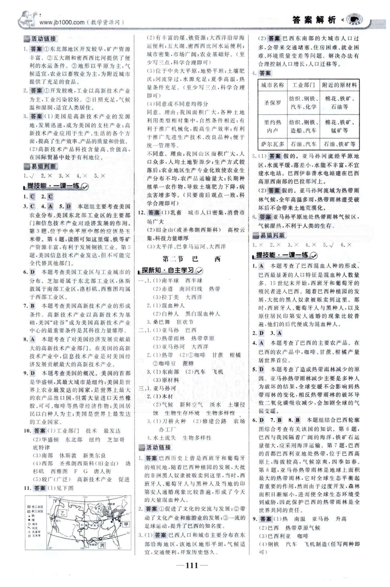 金榜學(xué)案七年級(jí)下地理浙江科學(xué)技術(shù)出版社 8-10章 [5]