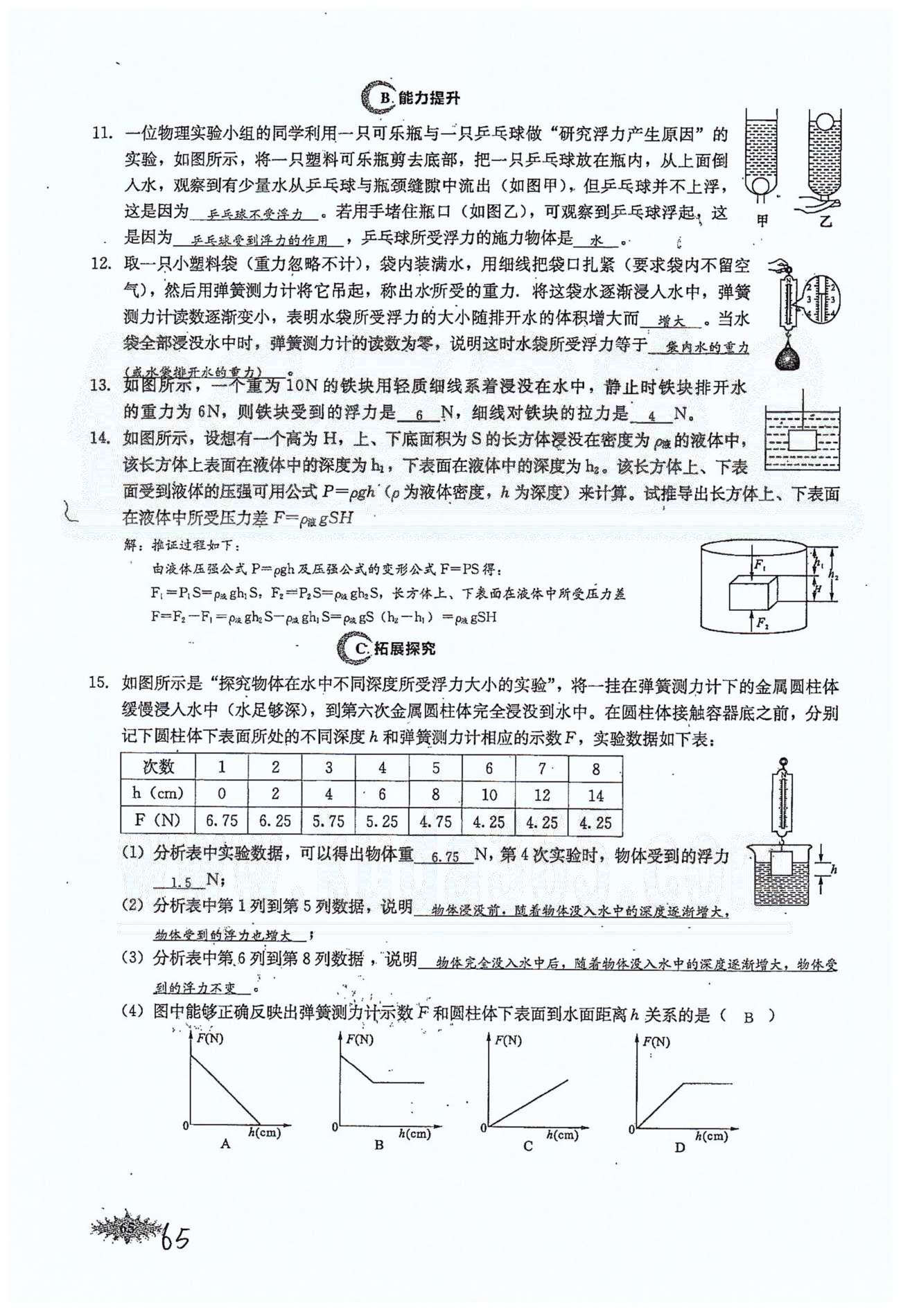 思維新觀察八年級下物理長江少年兒童出版社 第十章　浮力 [2]