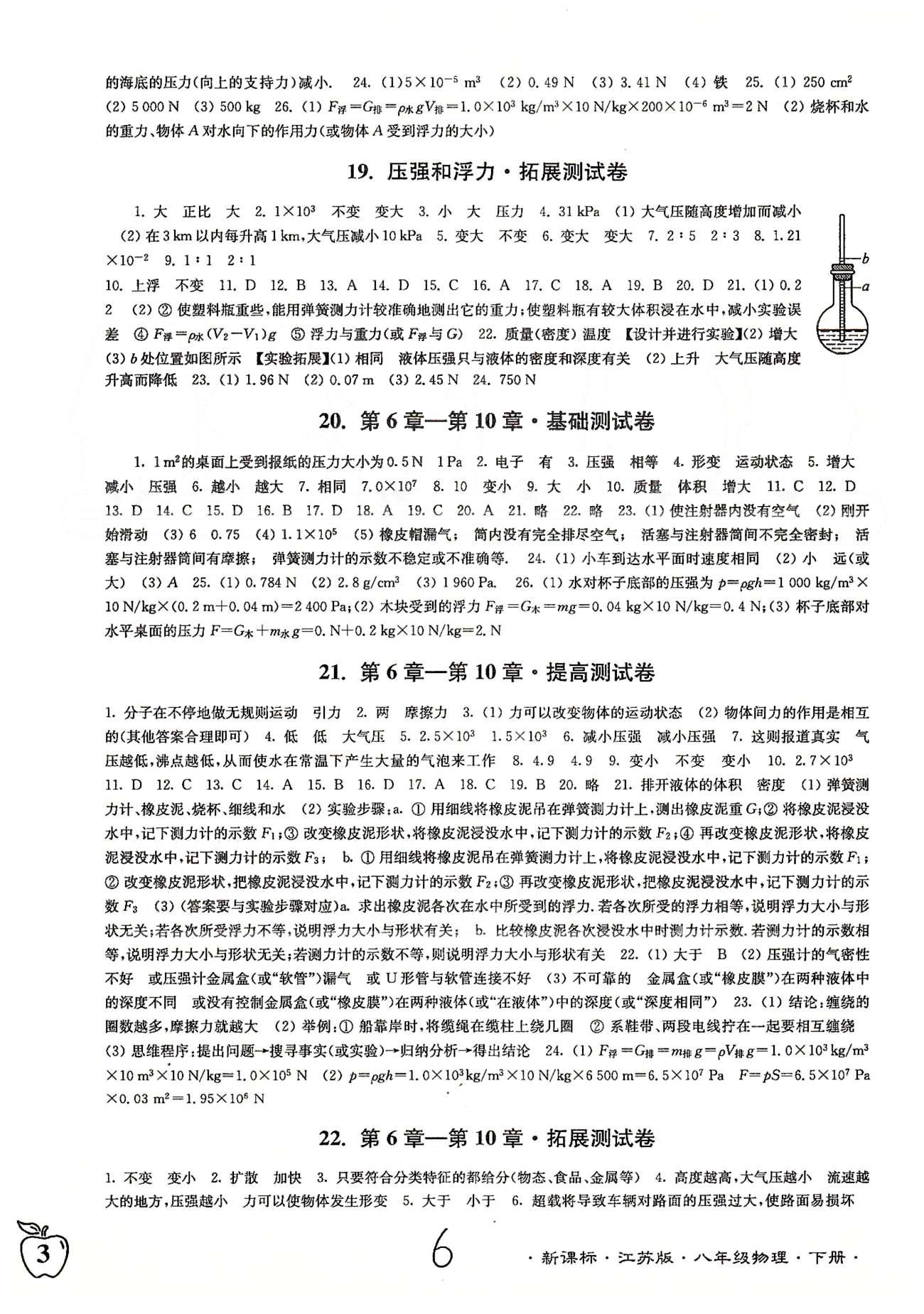 名校名师名卷江苏密卷八年级下物理东南大学出版社 14-29 [3]