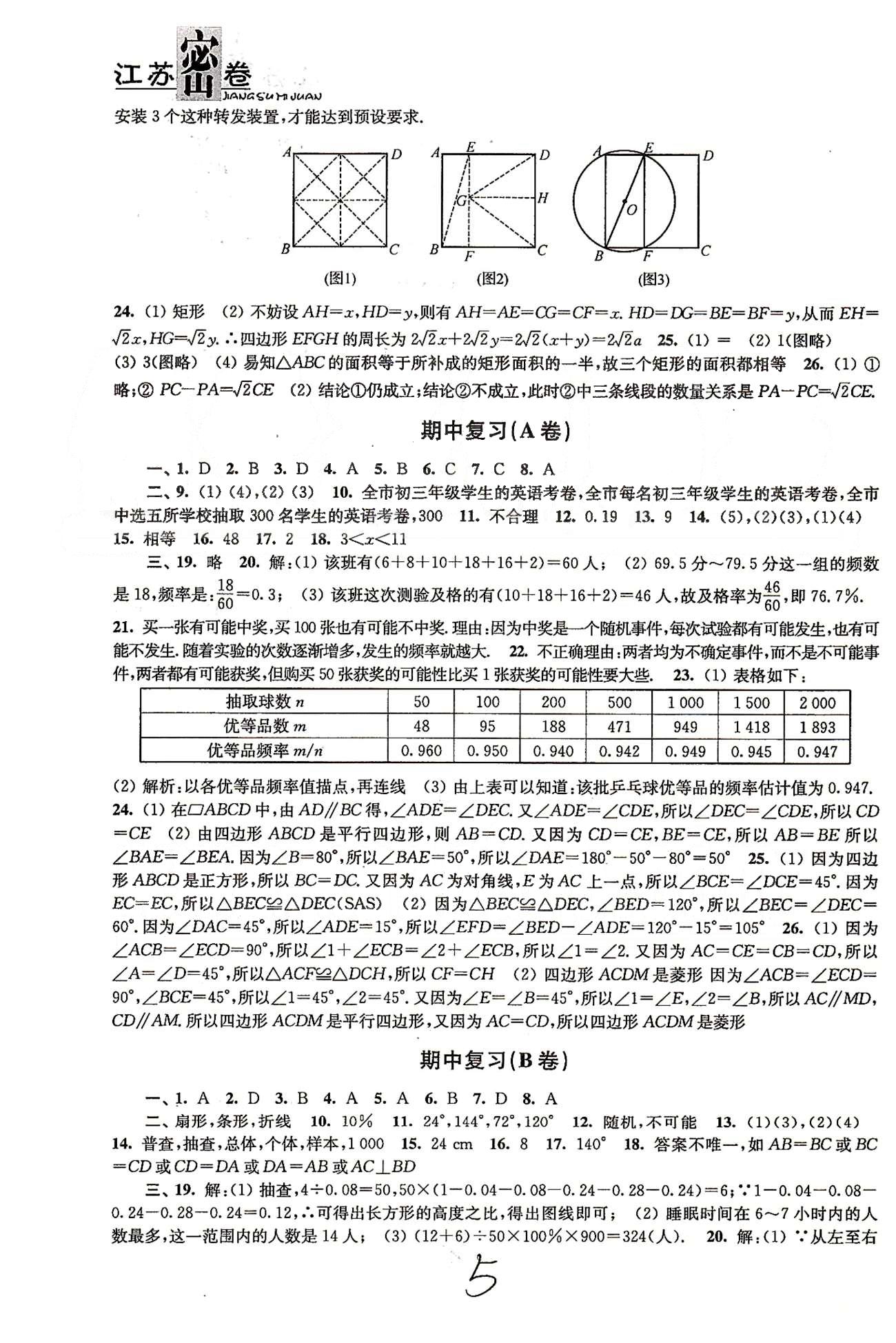 名校名師名卷江蘇密卷八年級(jí)下數(shù)學(xué)東南大學(xué)出版社 第7章-第9章 [5]