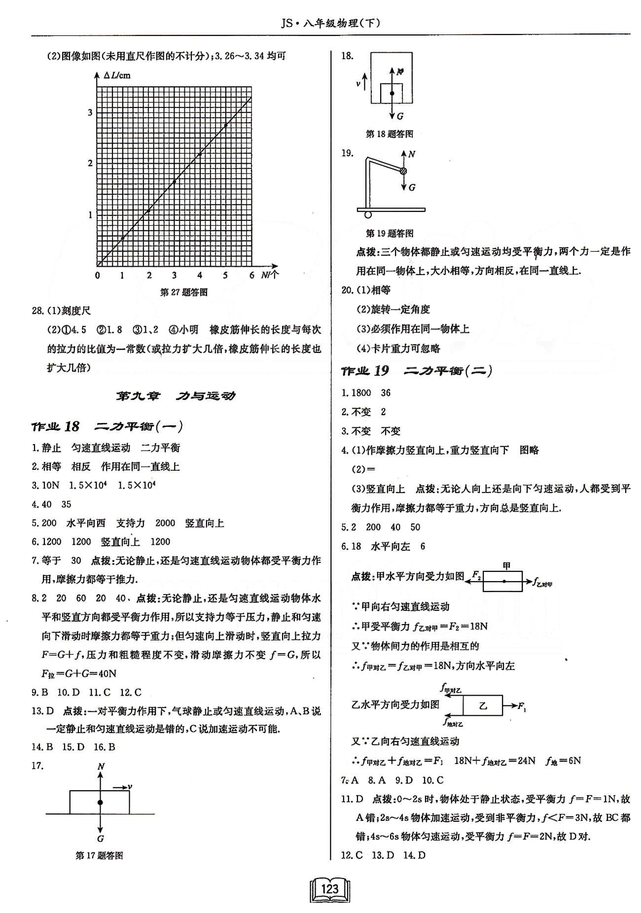 啟東系列同步篇啟東中學(xué)作業(yè)本  蘇教版八年級(jí)下物理龍門書(shū)局 第八章-第九章 [3]