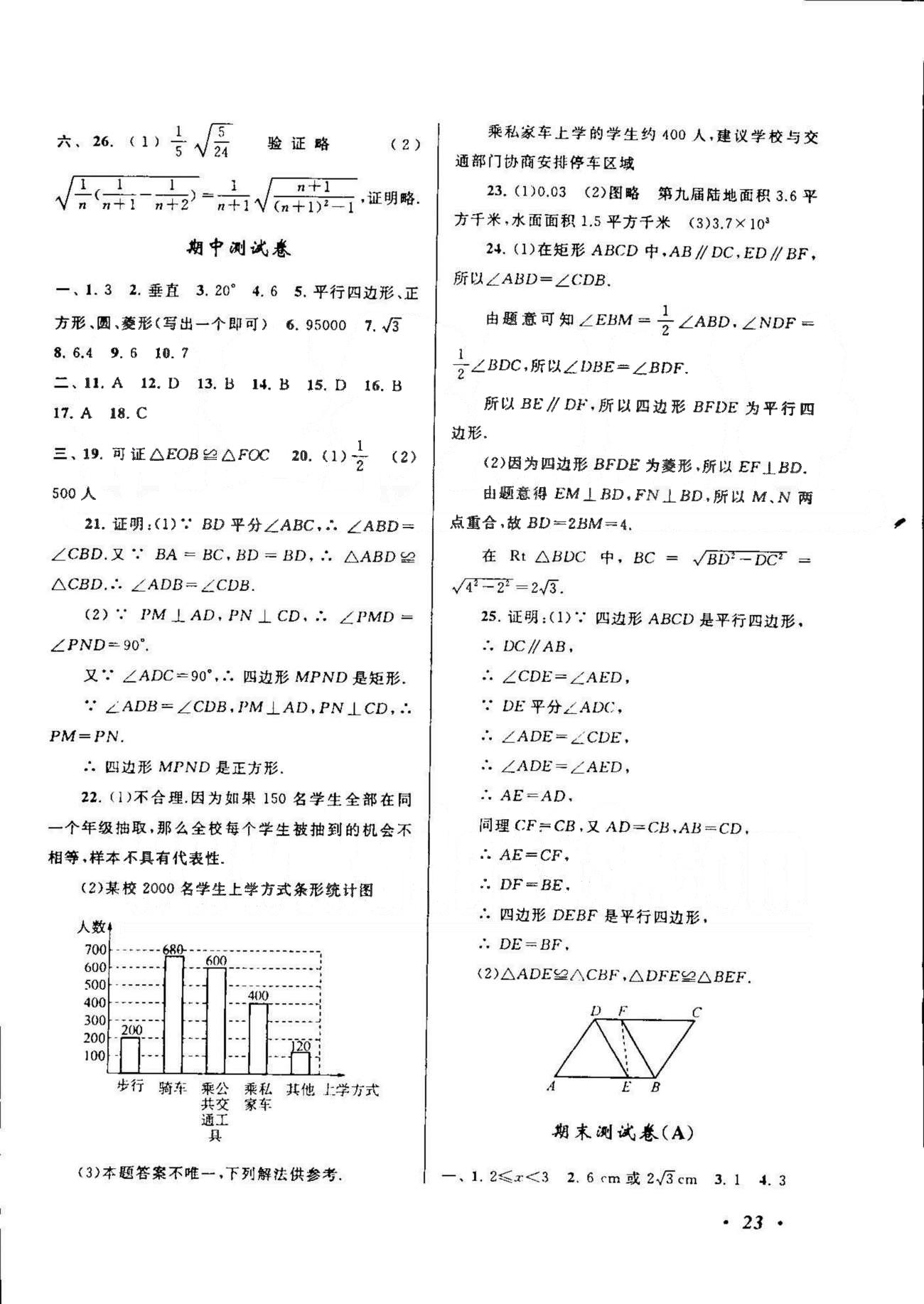 自主學(xué)習(xí)當(dāng)堂反饋 蘇教版八年級(jí)下數(shù)學(xué)北方婦女兒童出版社 10-12章 [14]