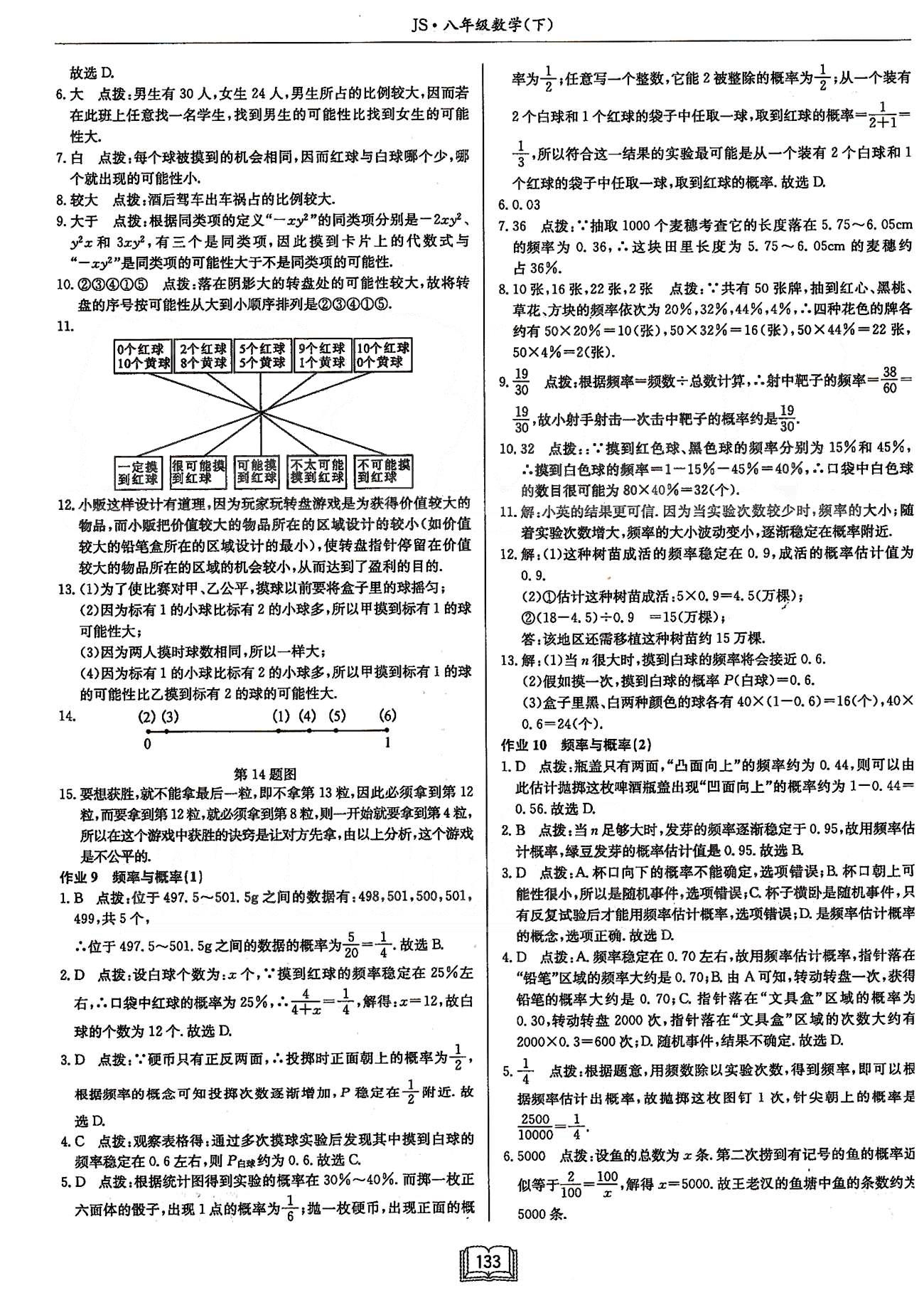 启东系列同步篇启东中学作业本  苏教版八年级下数学龙门书局 第七章-第八章 [5]