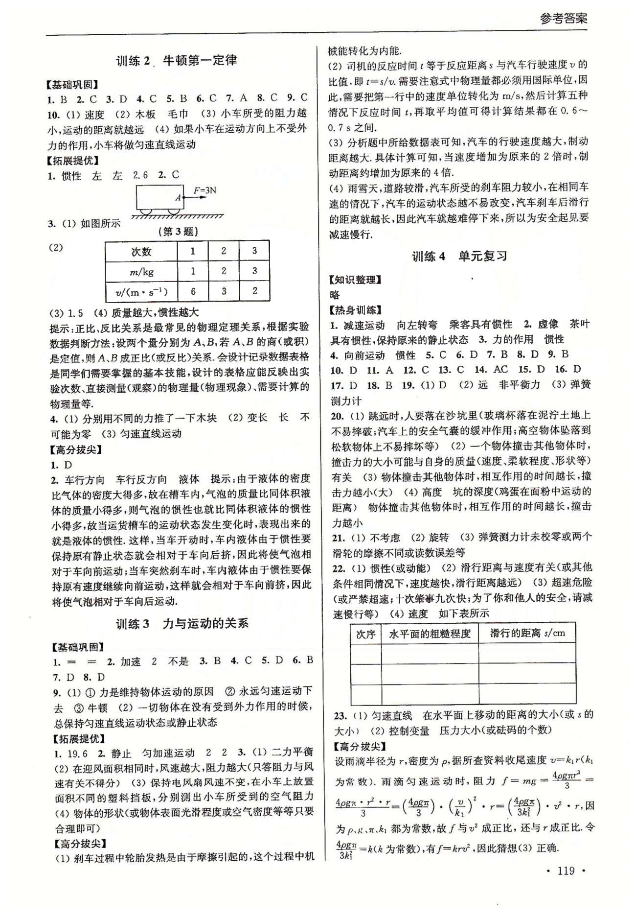 尖子生课时训练八年级下物理江苏青少年儿童出版社 第九章-第十章、期末测试 [2]