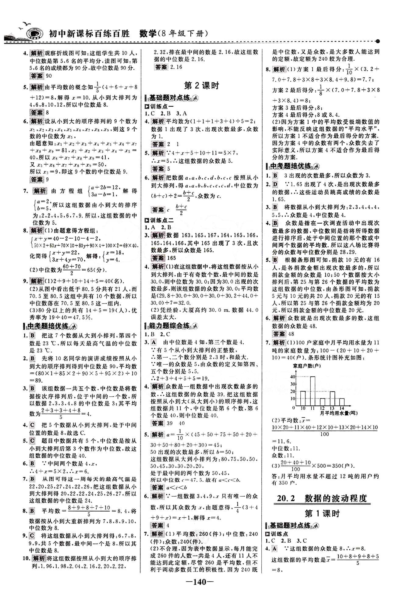 2015 百練百勝八年級下數(shù)學(xué)浙江科學(xué)技術(shù)出版社 課時訓(xùn)練區(qū) [23]