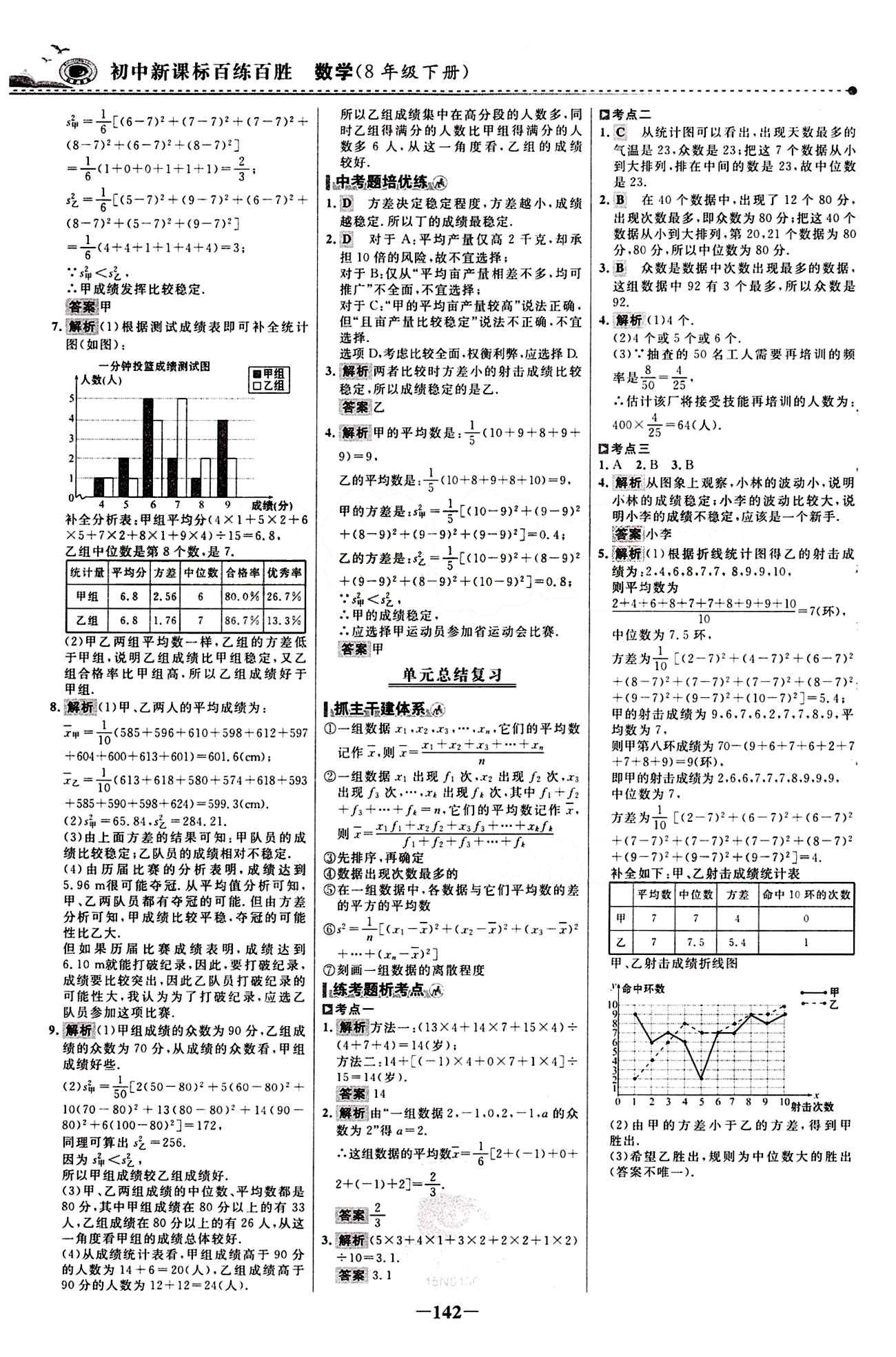 2015 百練百勝八年級(jí)下數(shù)學(xué)浙江科學(xué)技術(shù)出版社 課時(shí)訓(xùn)練區(qū) [25]