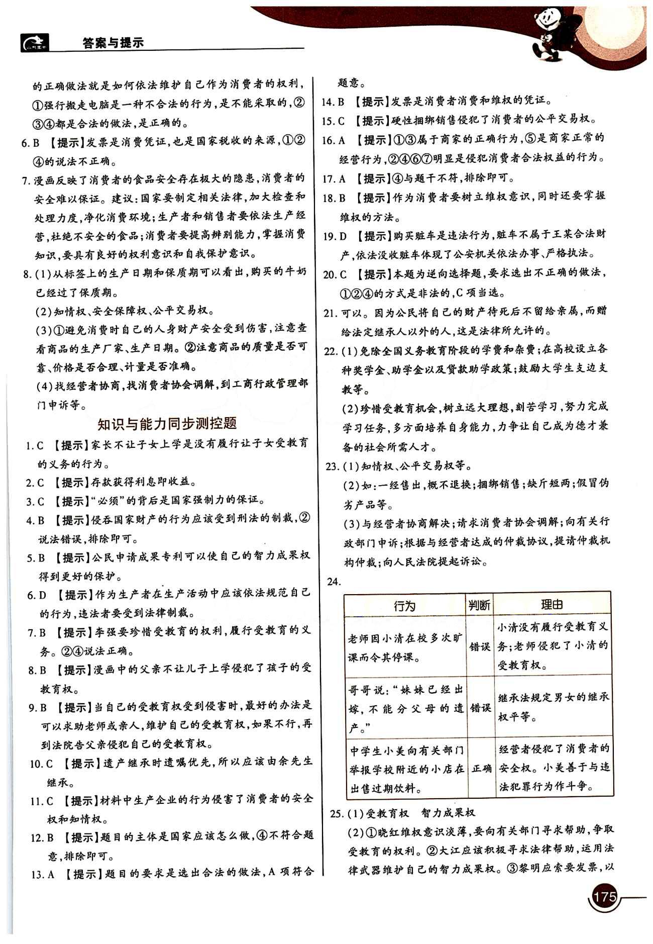 教材完全解讀 王后雄學(xué)案八年級(jí)下其他中國(guó)青年出版社 第三單元 我們的文化 經(jīng)濟(jì)權(quán)利 [5]