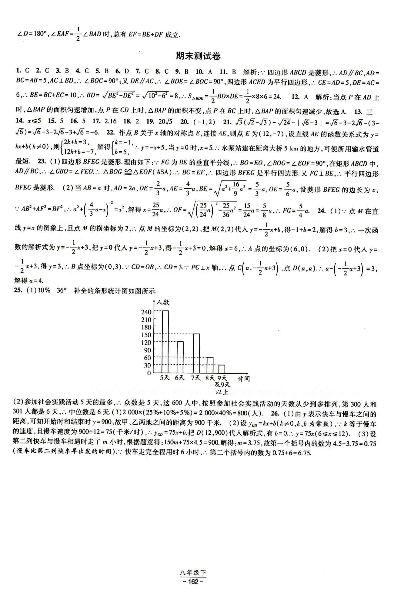 2015 經(jīng)綸學(xué)典 課時作業(yè)八年級下數(shù)學(xué)寧夏人民教育出版社 測試卷 [6]