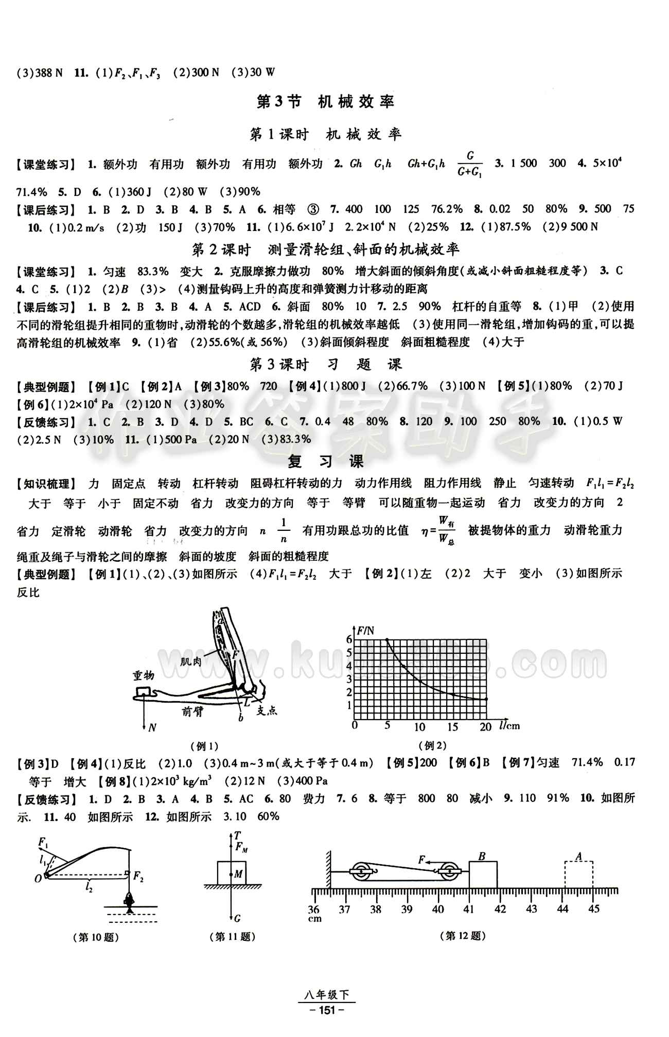 2015 經(jīng)綸學(xué)典 課時作業(yè)八年級下物理寧夏人民教育出版社 第十二章　簡單機械 [3]