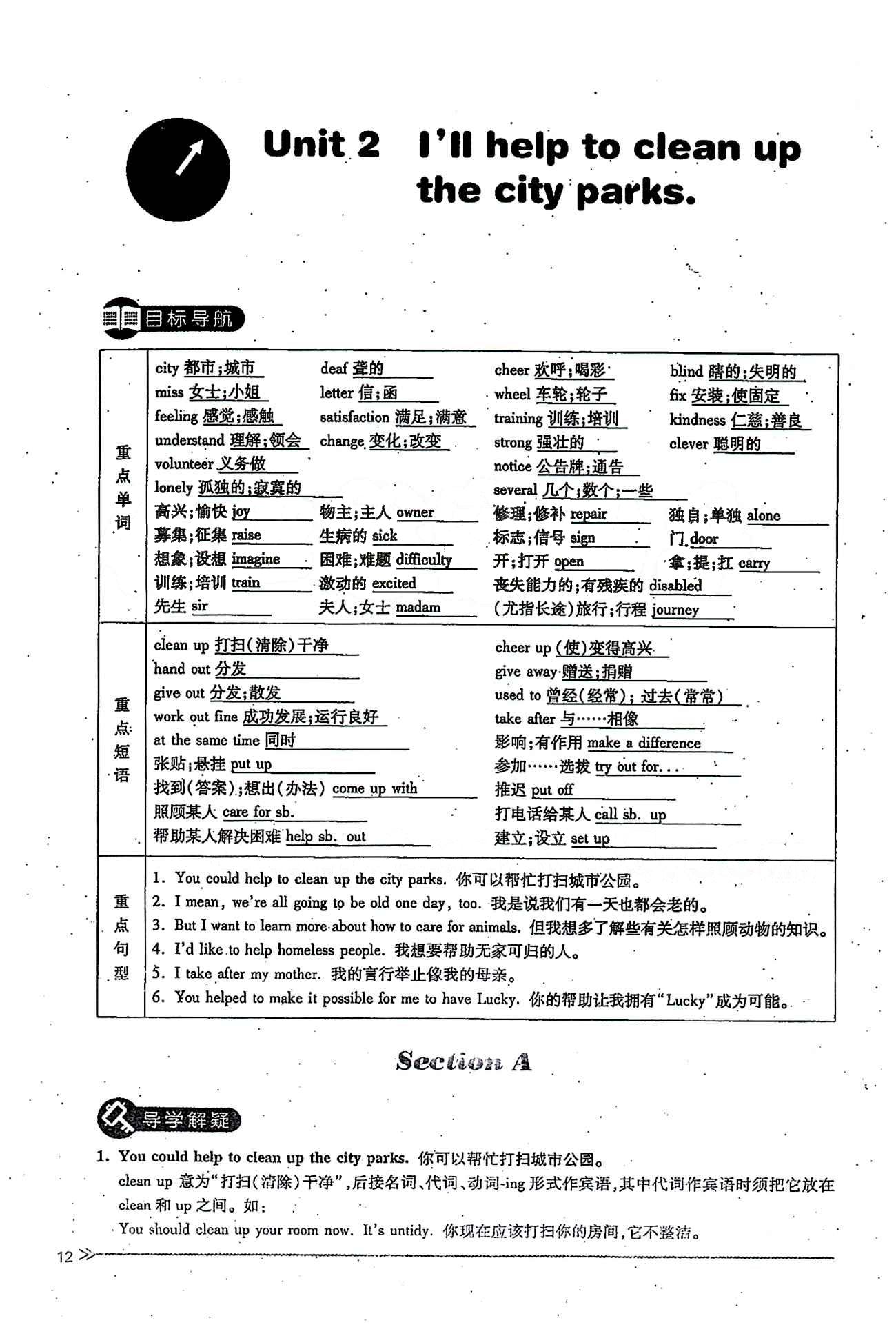 一課一練創(chuàng)新練習(xí)八年級(jí)下英語(yǔ)江西人民出版社 Unit 2 [1]