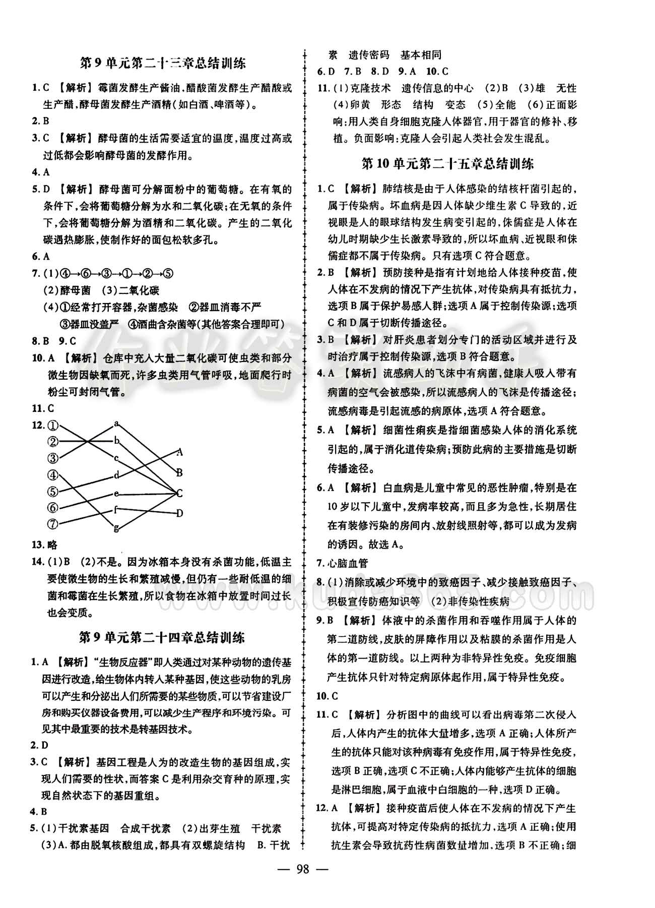 2015創(chuàng)優(yōu)作業(yè) 導(dǎo)學(xué)練 蘇教版八年級下生物新疆人民出版社 期末復(fù)習(xí) [2]