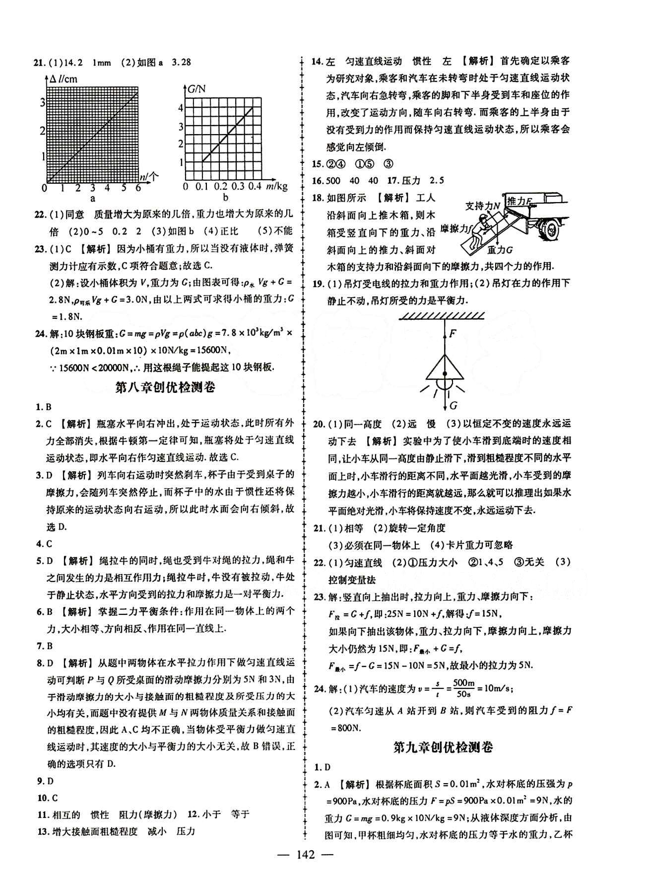 2015創(chuàng)優(yōu)作業(yè) 導學練八年級下物理新疆人民出版社 活頁創(chuàng)優(yōu)檢測卷 [2]