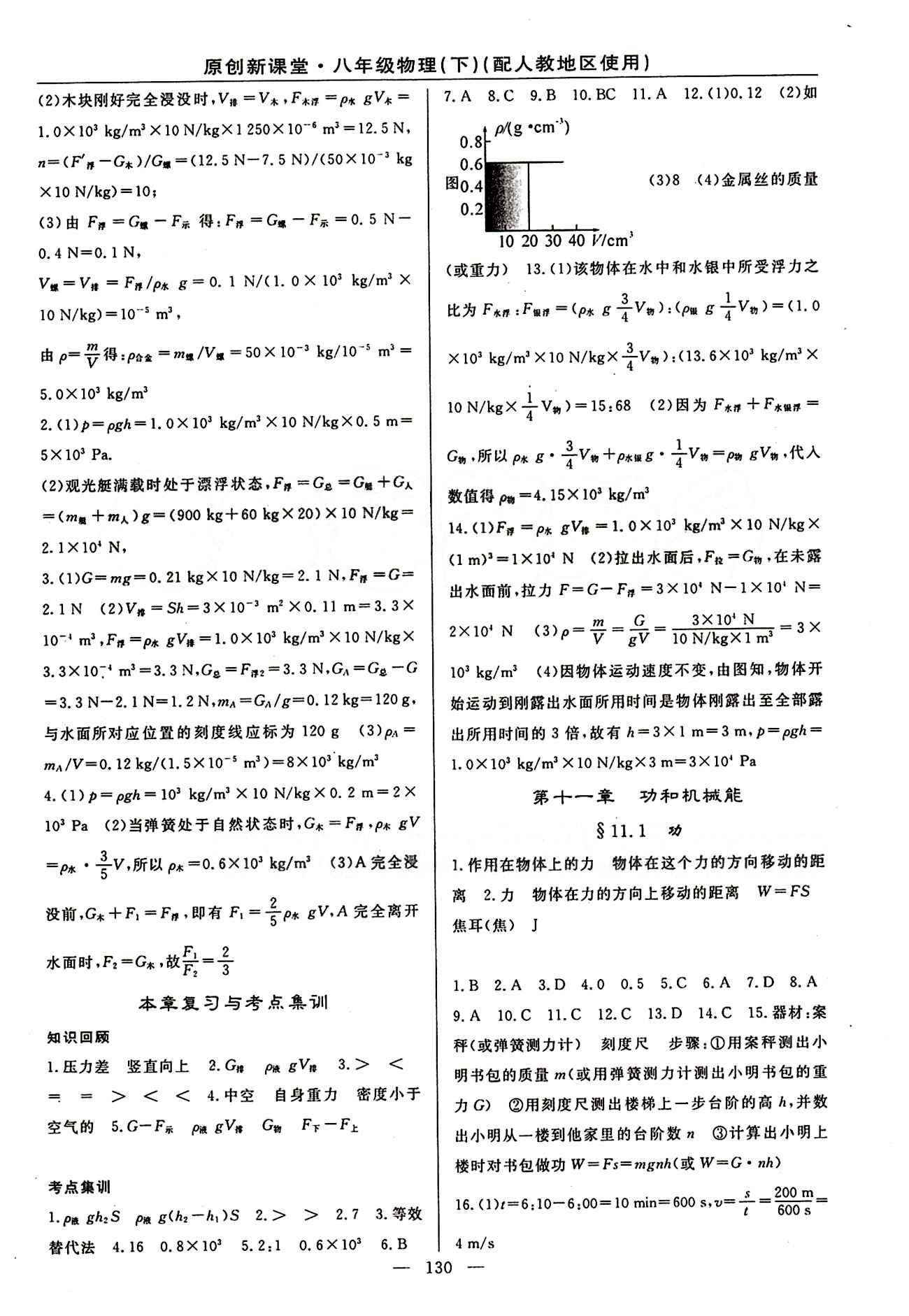 2015原創(chuàng) 新課堂八年級下物理新疆青少年出版社 第十一章　功和機械能 [1]