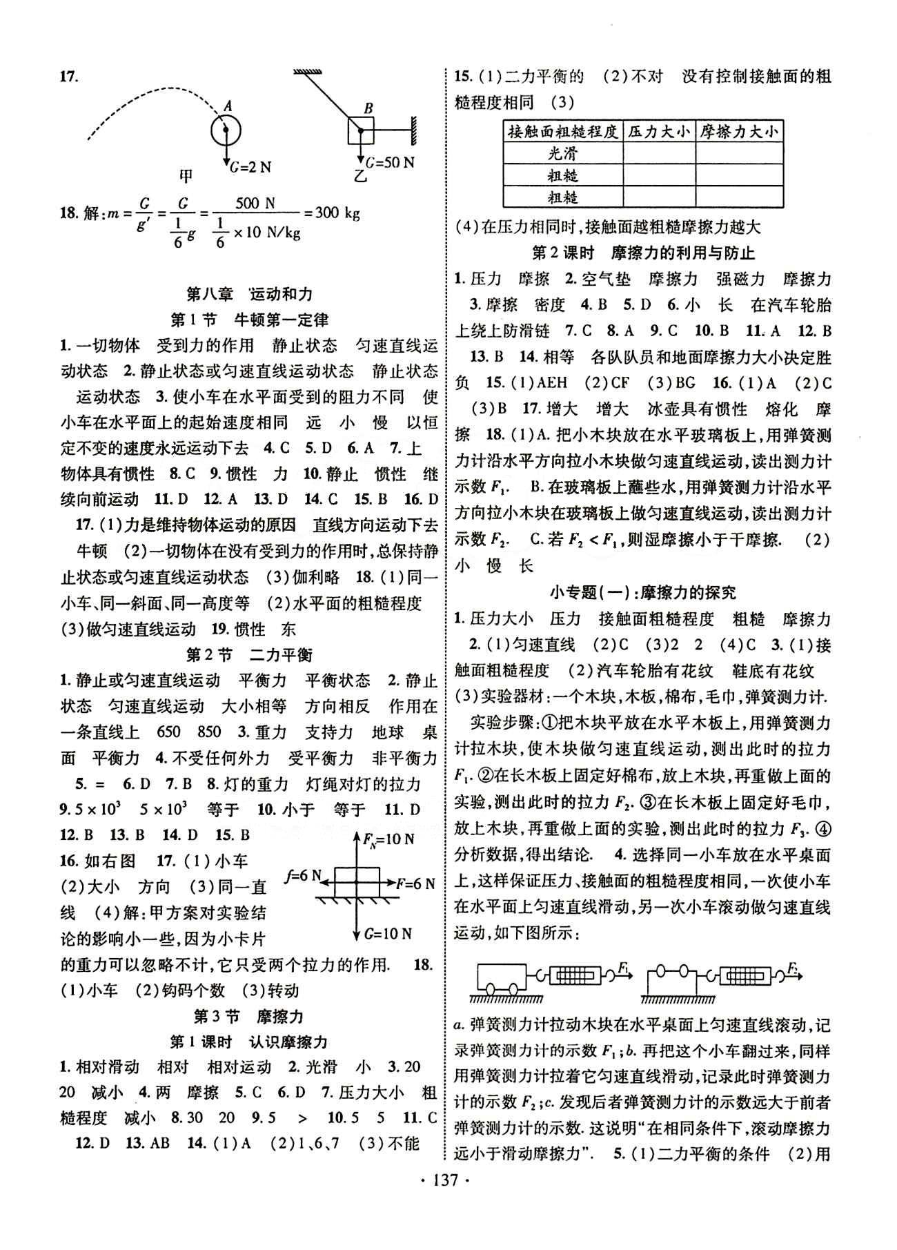 2015年暢優(yōu)新課堂八年級(jí)物理下冊(cè)人教版 第一部分 同步創(chuàng)新課時(shí)練 [2]