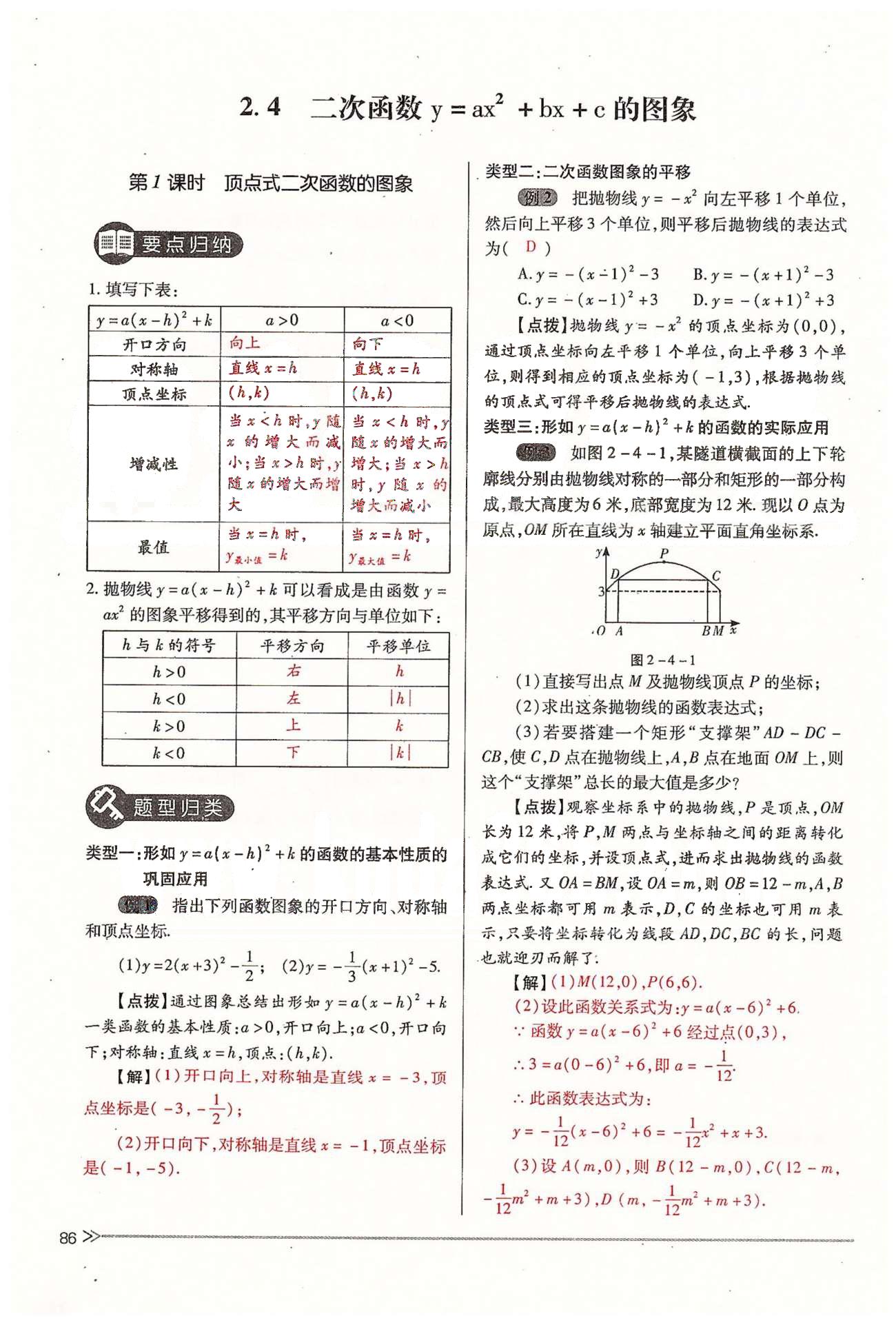 2015年一課一練創(chuàng)新練習(xí)九年級(jí)數(shù)學(xué)全一冊(cè)人教版 下冊(cè) 第二章 二次函數(shù) [6]