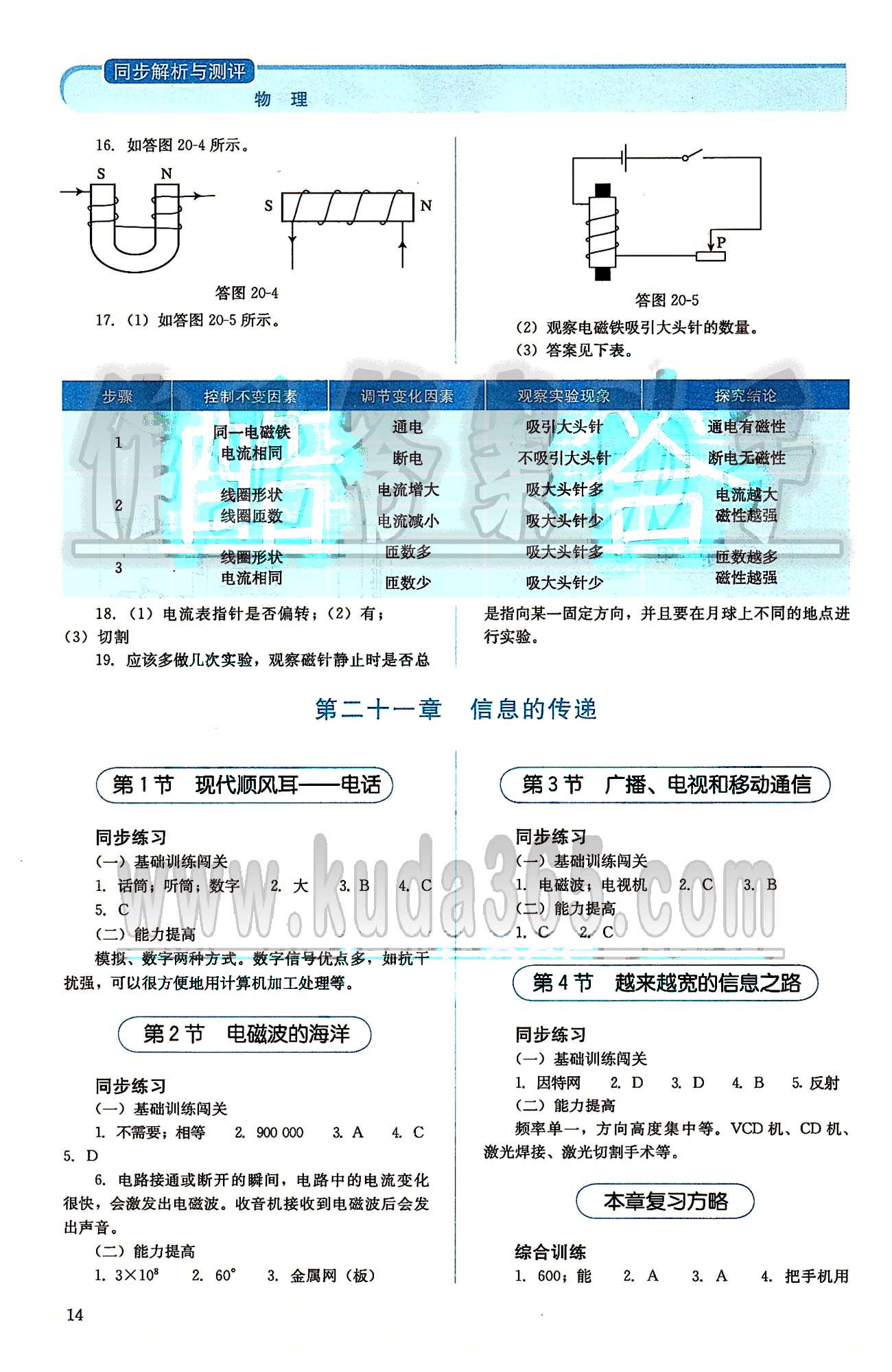 2015人教金學(xué)典同步解析與測(cè)評(píng)九年級(jí)全一冊(cè)物理人教版 第十九章-第二十二章 [5]