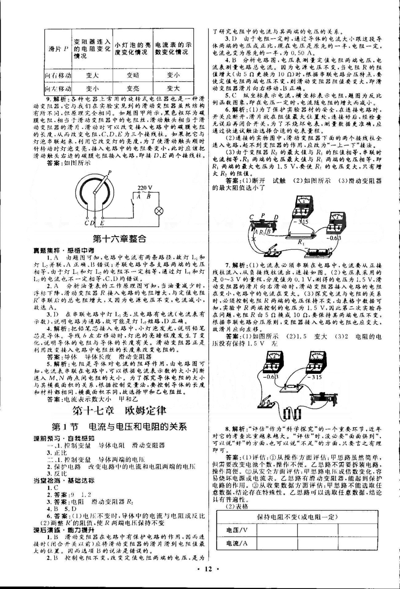 2015志鴻優(yōu)化初中同步測控全優(yōu)設計九年級全物理知識出版社 16-17章 [4]