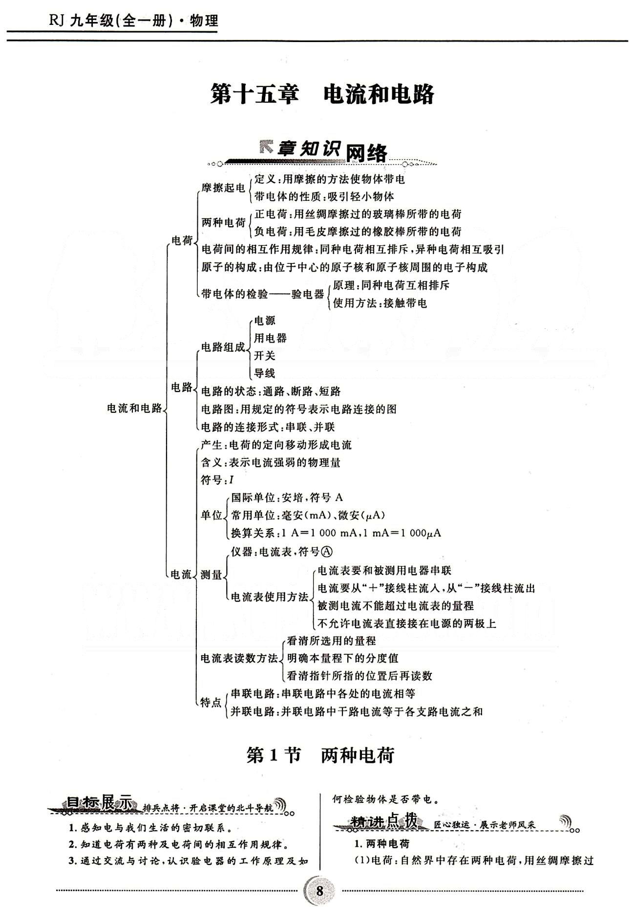 2015夺冠百分百 初中精讲精练九年级全物理河北少年儿童出版社 第十五章　电流和电路 [1]