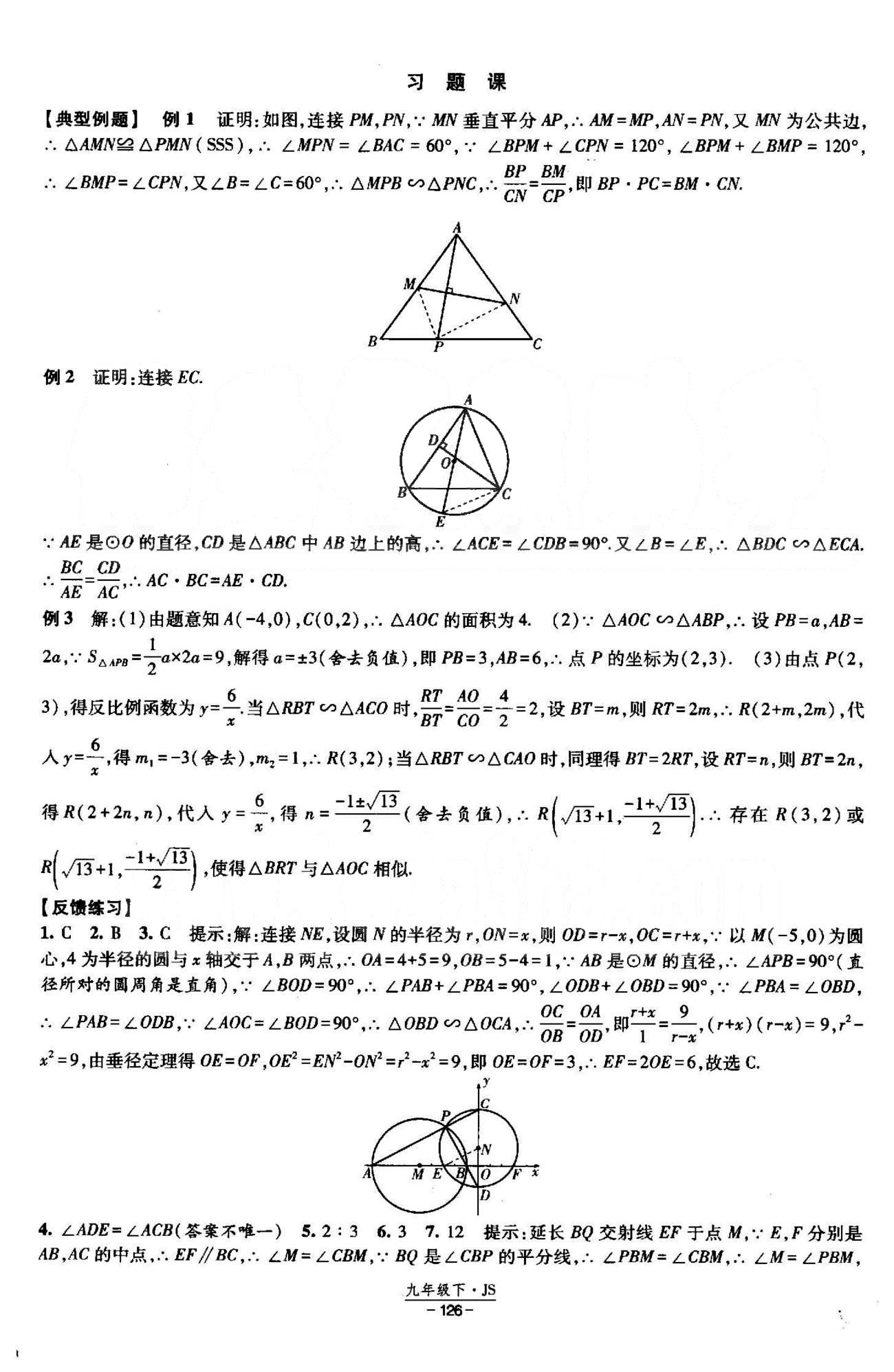 課時(shí)作業(yè) 蘇教版九年級(jí)下數(shù)學(xué)黃河出版?zhèn)髅郊瘓F(tuán) 5-6章 [12]