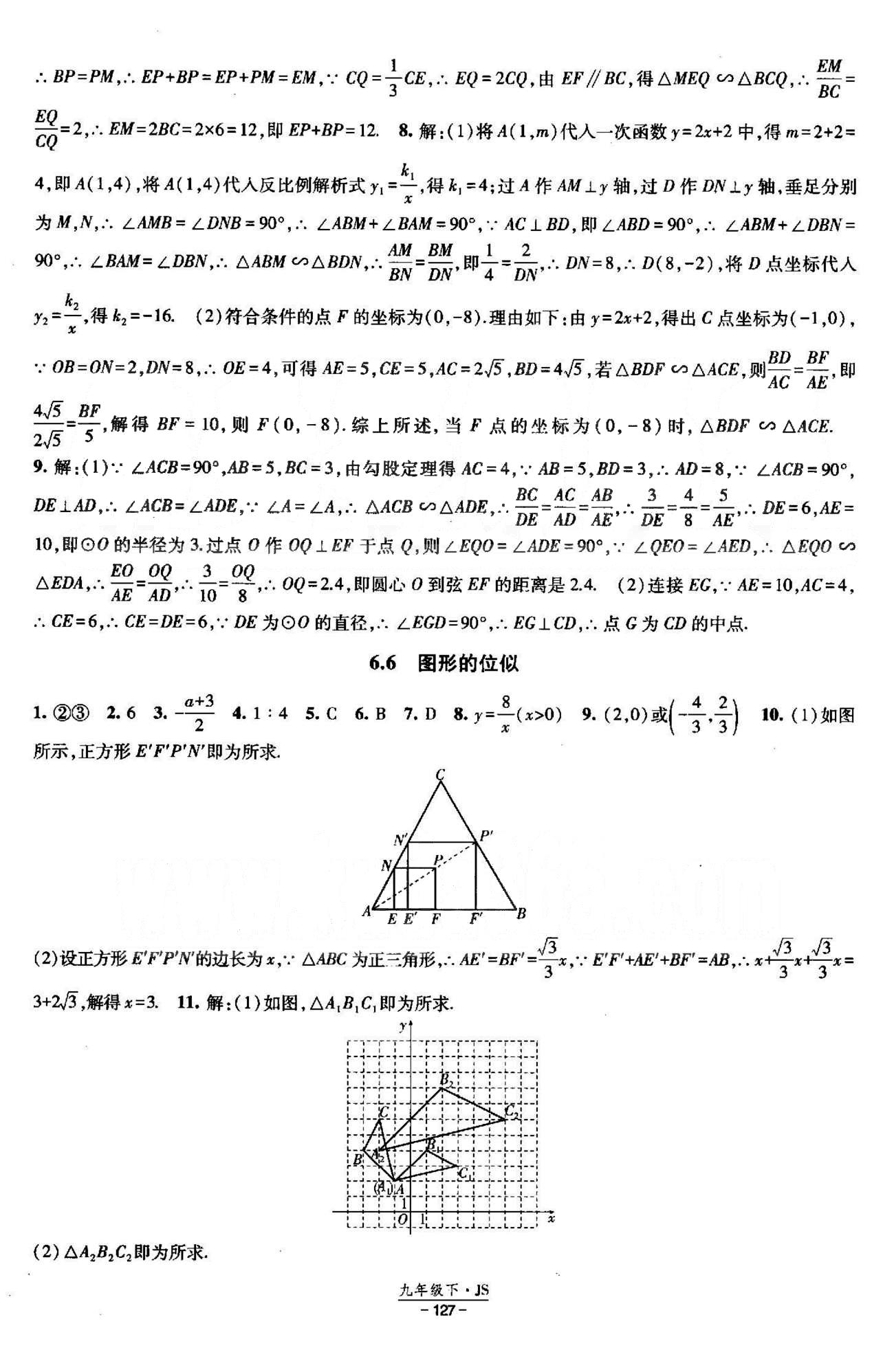 課時(shí)作業(yè) 蘇教版九年級(jí)下數(shù)學(xué)黃河出版?zhèn)髅郊瘓F(tuán) 5-6章 [13]