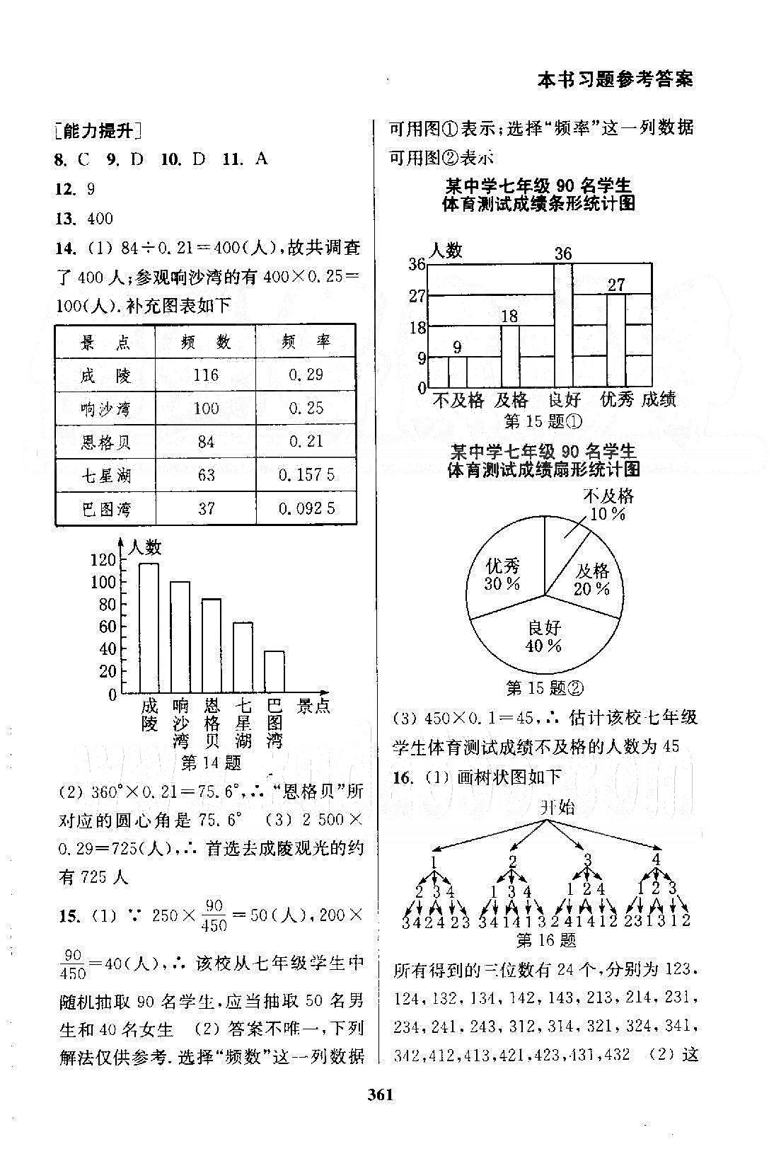 通城学典九年级下数学延边大学出版社 7-8章 [16]