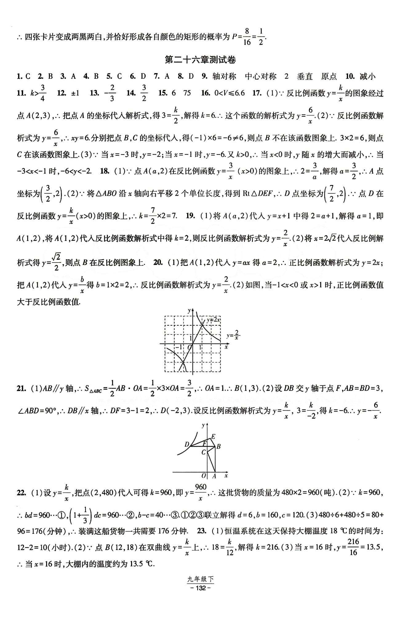 2015 經(jīng)綸學(xué)典 課時(shí)作業(yè)九年級(jí)下數(shù)學(xué)寧夏人民教育出版社 測(cè)試卷 [1]