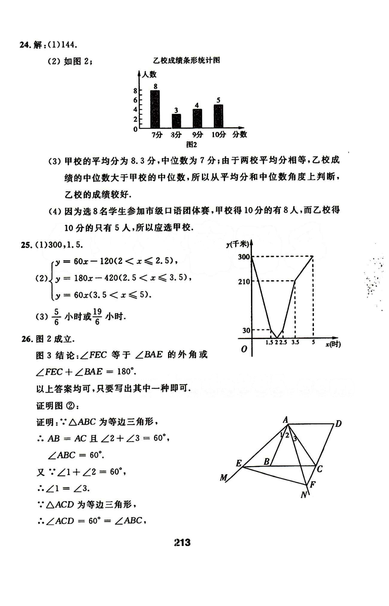 2015年試題優(yōu)化課堂同步九年級數學下冊人教版 24-42答案 [2]