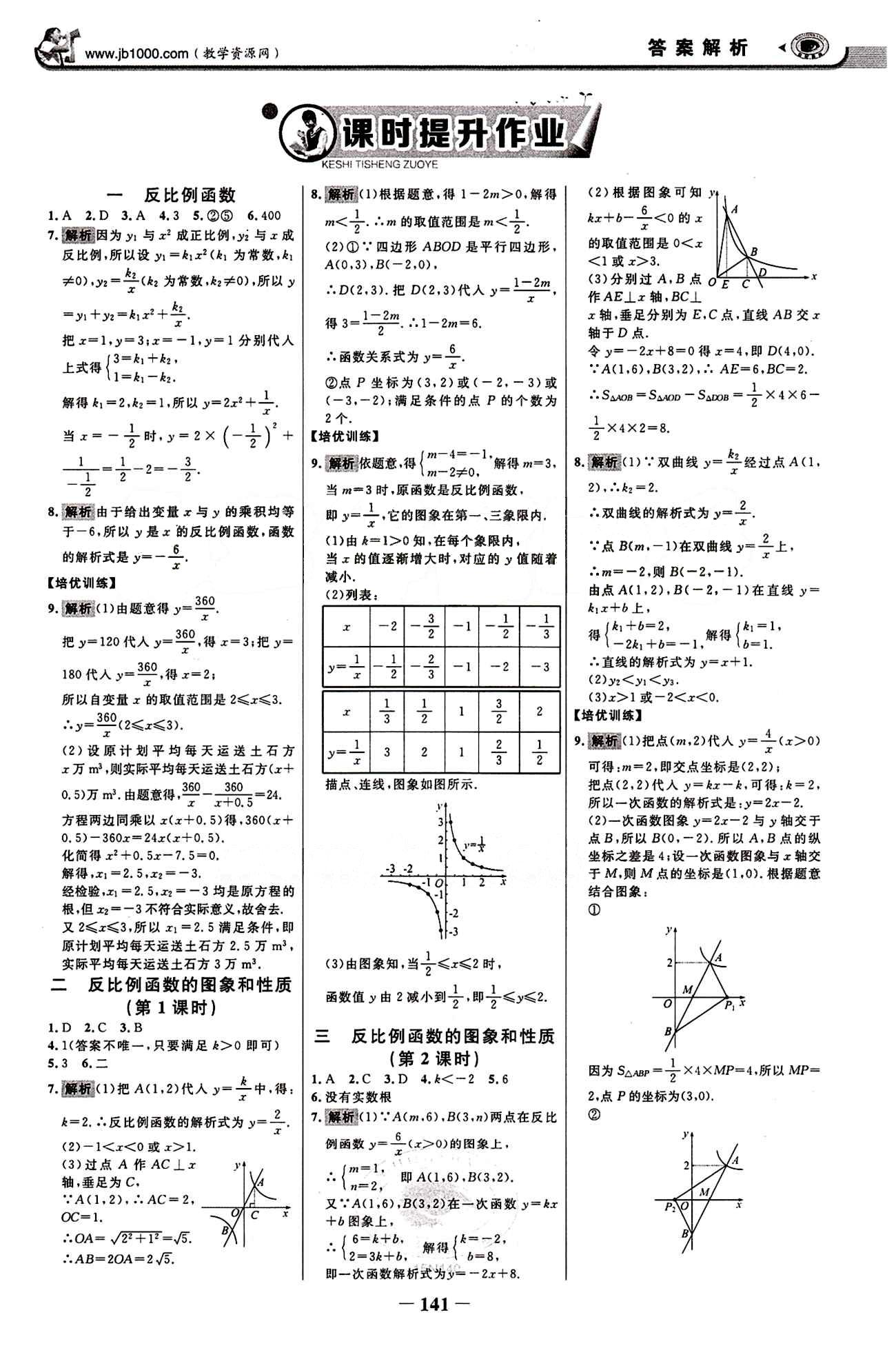 2015最新版 世紀(jì)金榜 金榜學(xué)案九年級(jí)下數(shù)學(xué)浙江科學(xué)技術(shù)出版社 課時(shí)提升作業(yè) [1]