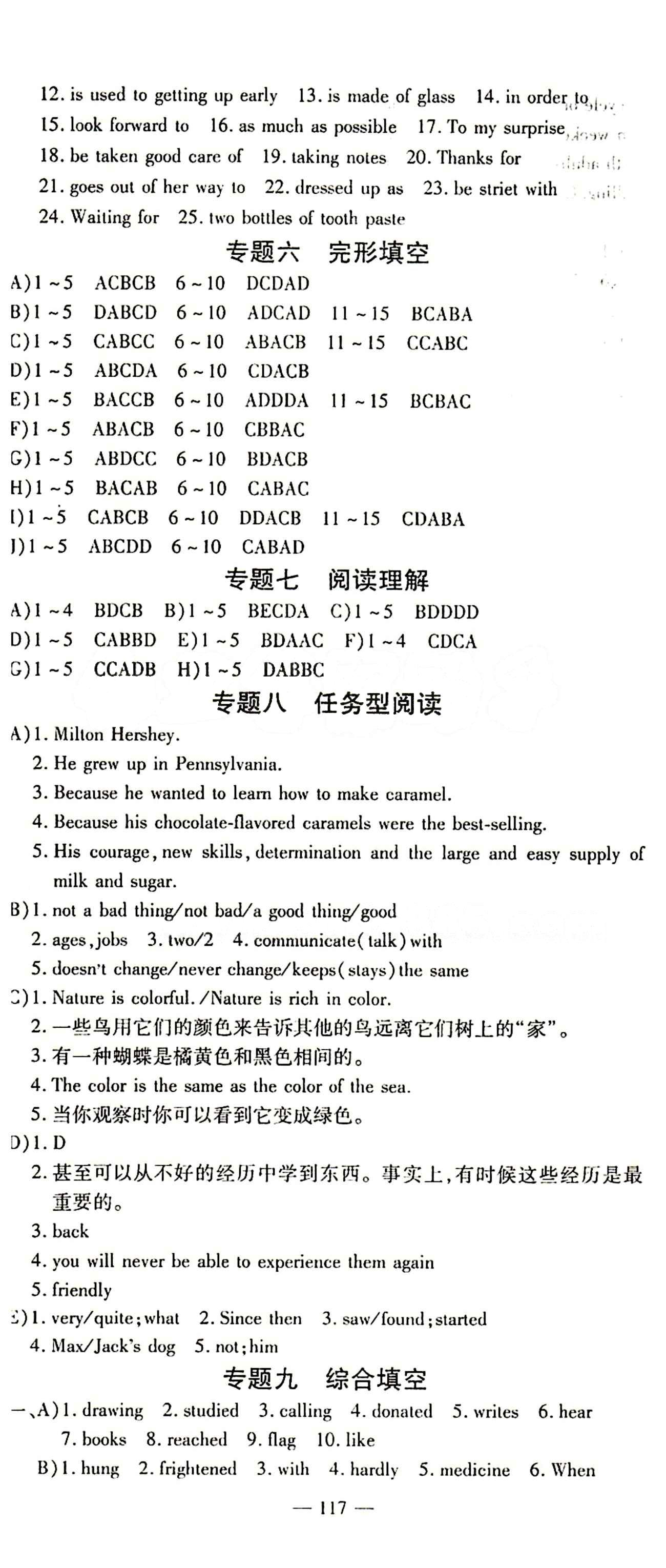 高效學(xué)案金典課堂九年級下英語河北科學(xué)技術(shù)出版社 專題復(fù)習(xí) [3]