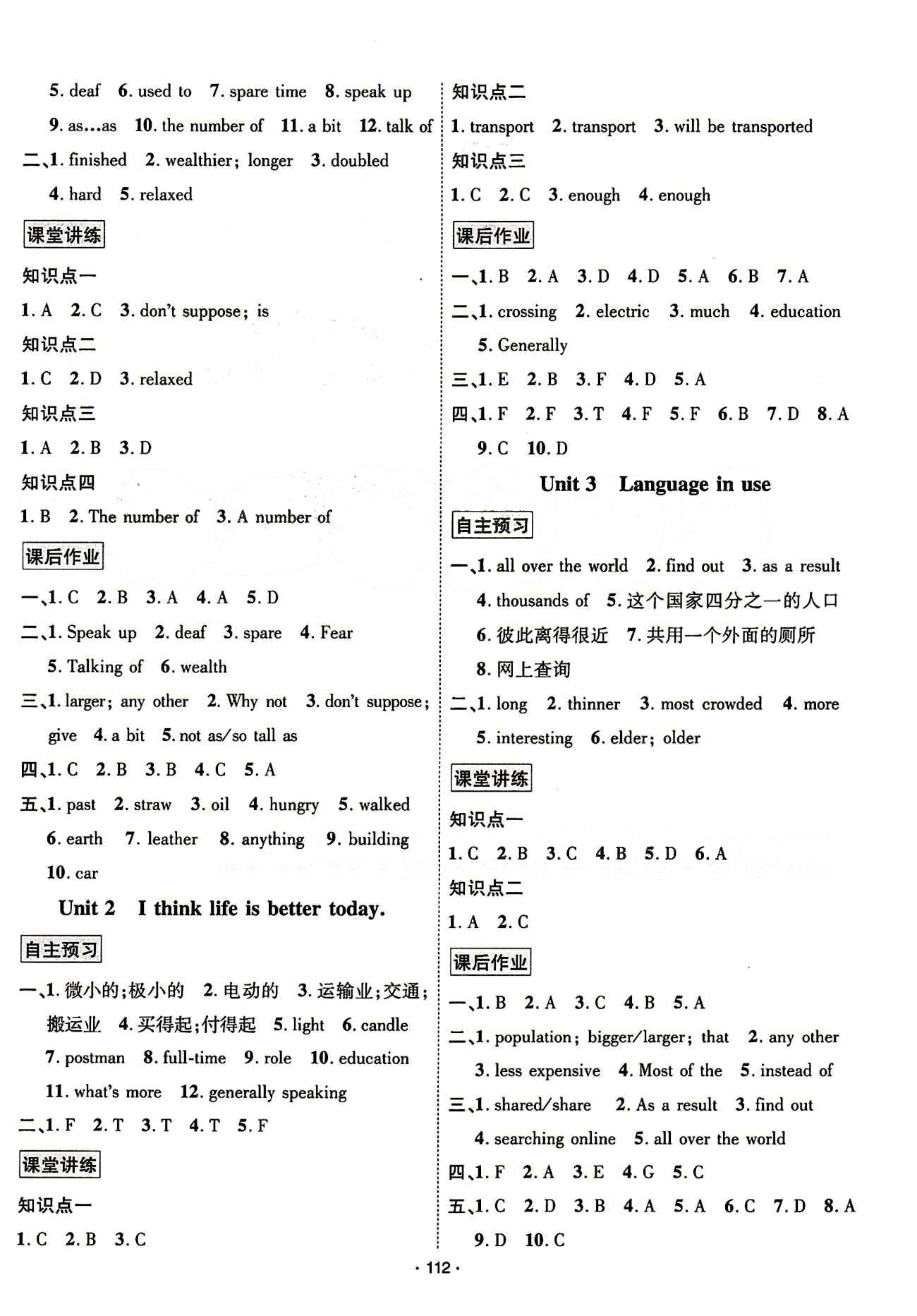 2015年 名師名題九年級下英語海南出版社 Module 3 [2]