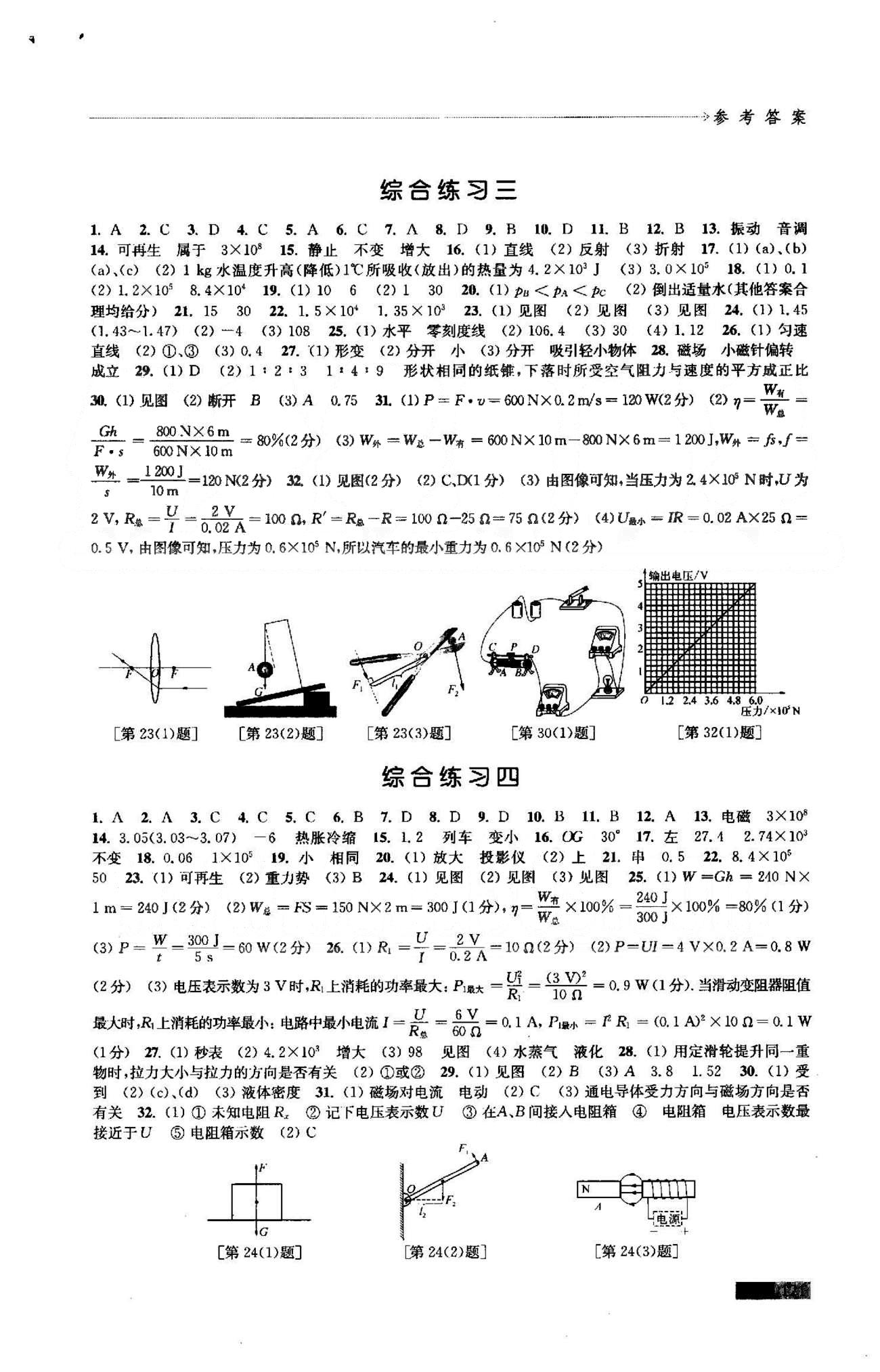 學(xué)習(xí)與評(píng)價(jià) 蘇教版九年級(jí)下物理江蘇鳳凰教育出版社 綜合練習(xí)1-5 [3]