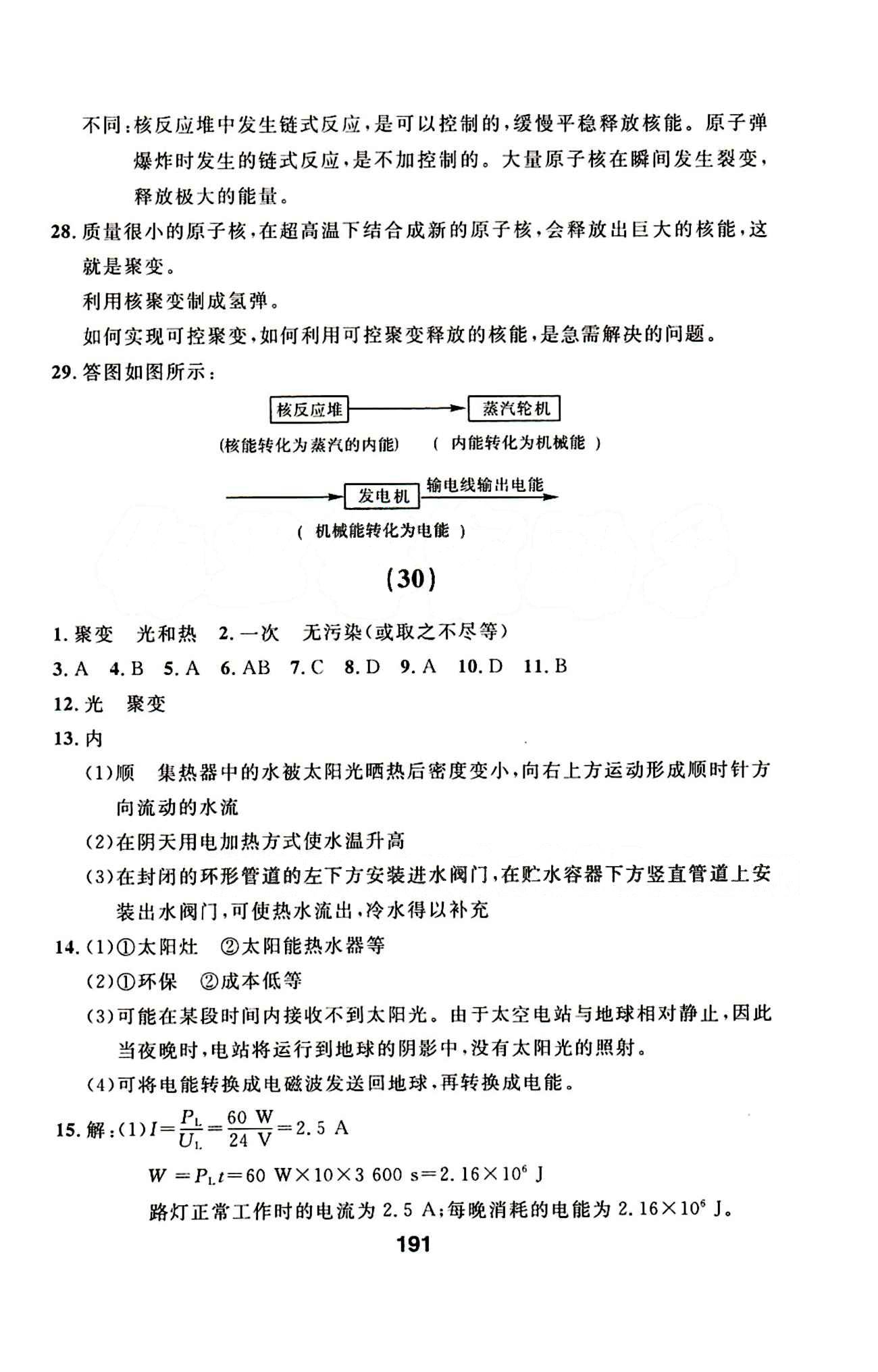 2015年試題優(yōu)化課堂同步九年級物理下冊人教版 23-59答案 [6]