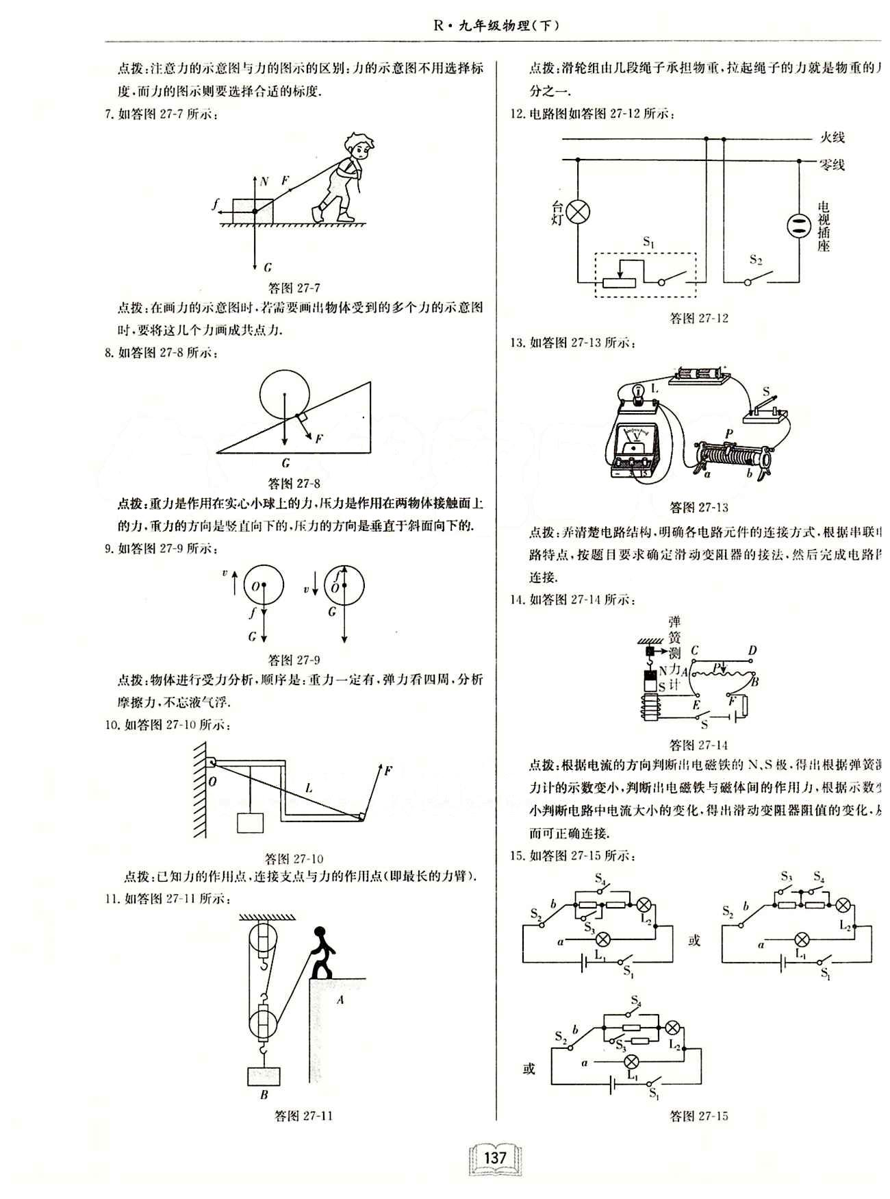 啟東中學(xué)作業(yè)本 啟東系列同步篇九年級下物理龍門書局 中考專題訓(xùn)練  專項突破 [3]