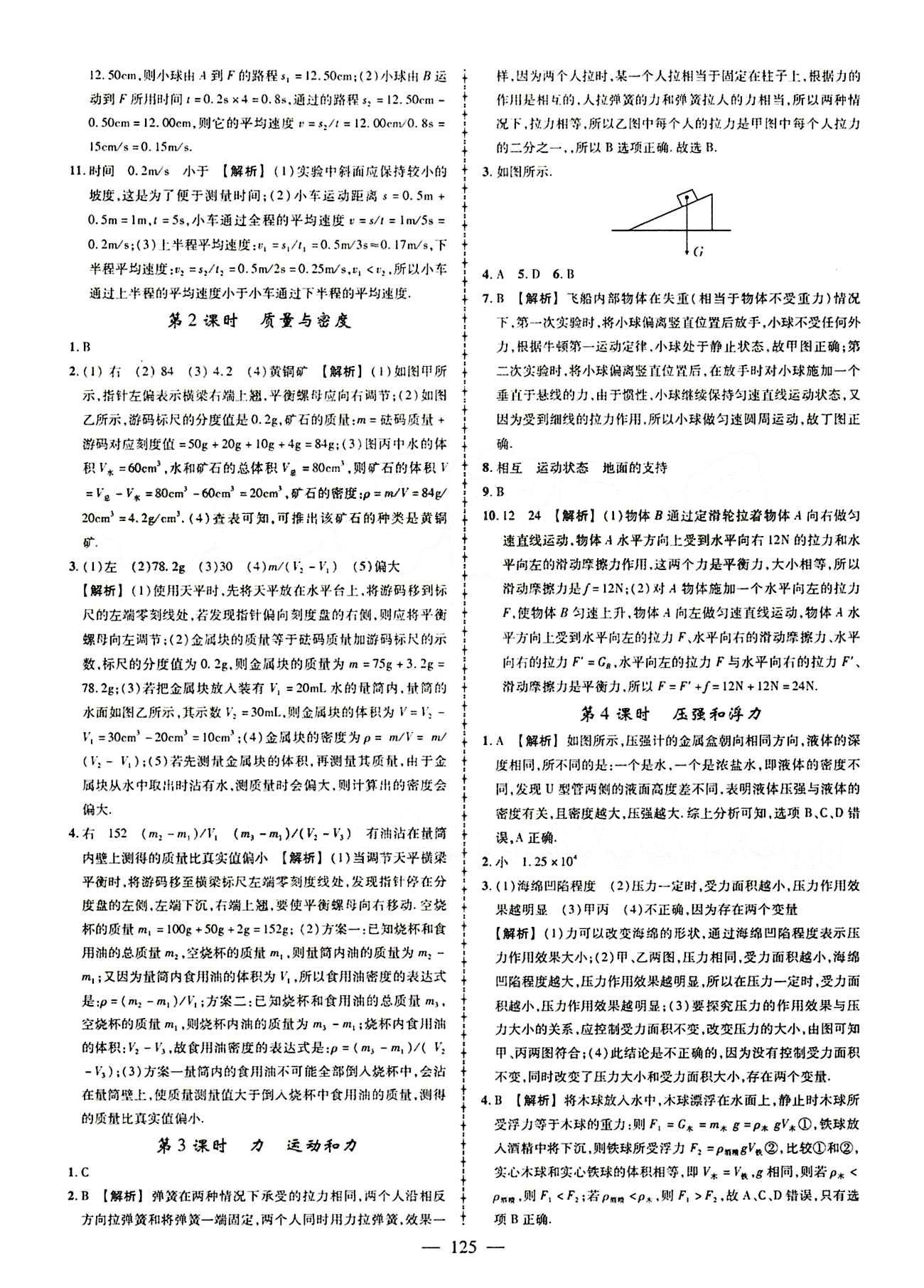 2015創(chuàng)優(yōu)作業(yè) 導(dǎo)學(xué)練九年級下物理新疆人民出版社 中考專題總復(fù)習(xí) [3]