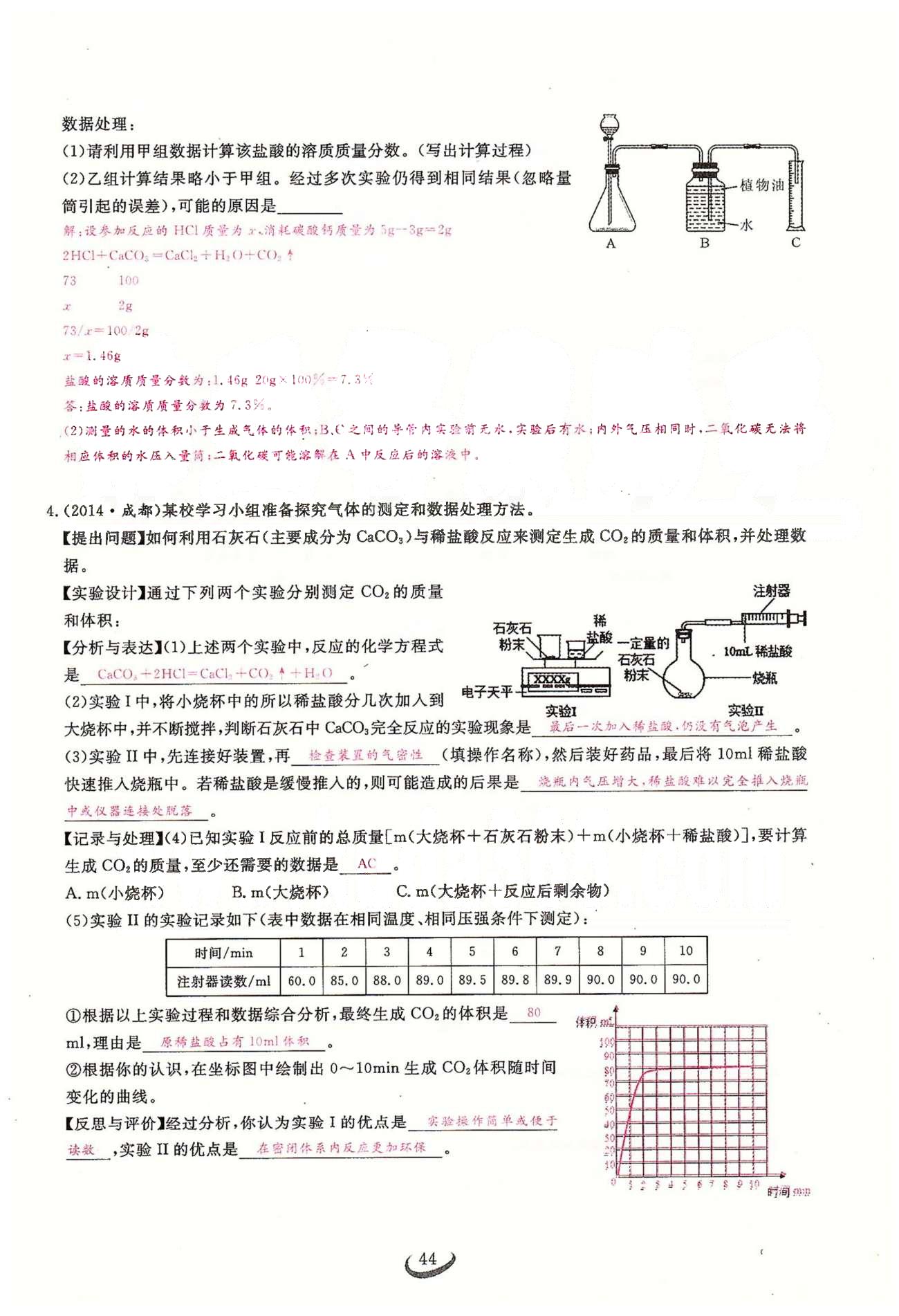 2015思維新觀察課時(shí)精練九年級(jí)下化學(xué)長(zhǎng)江少年兒童出版社 第九單元　課題3 [12]