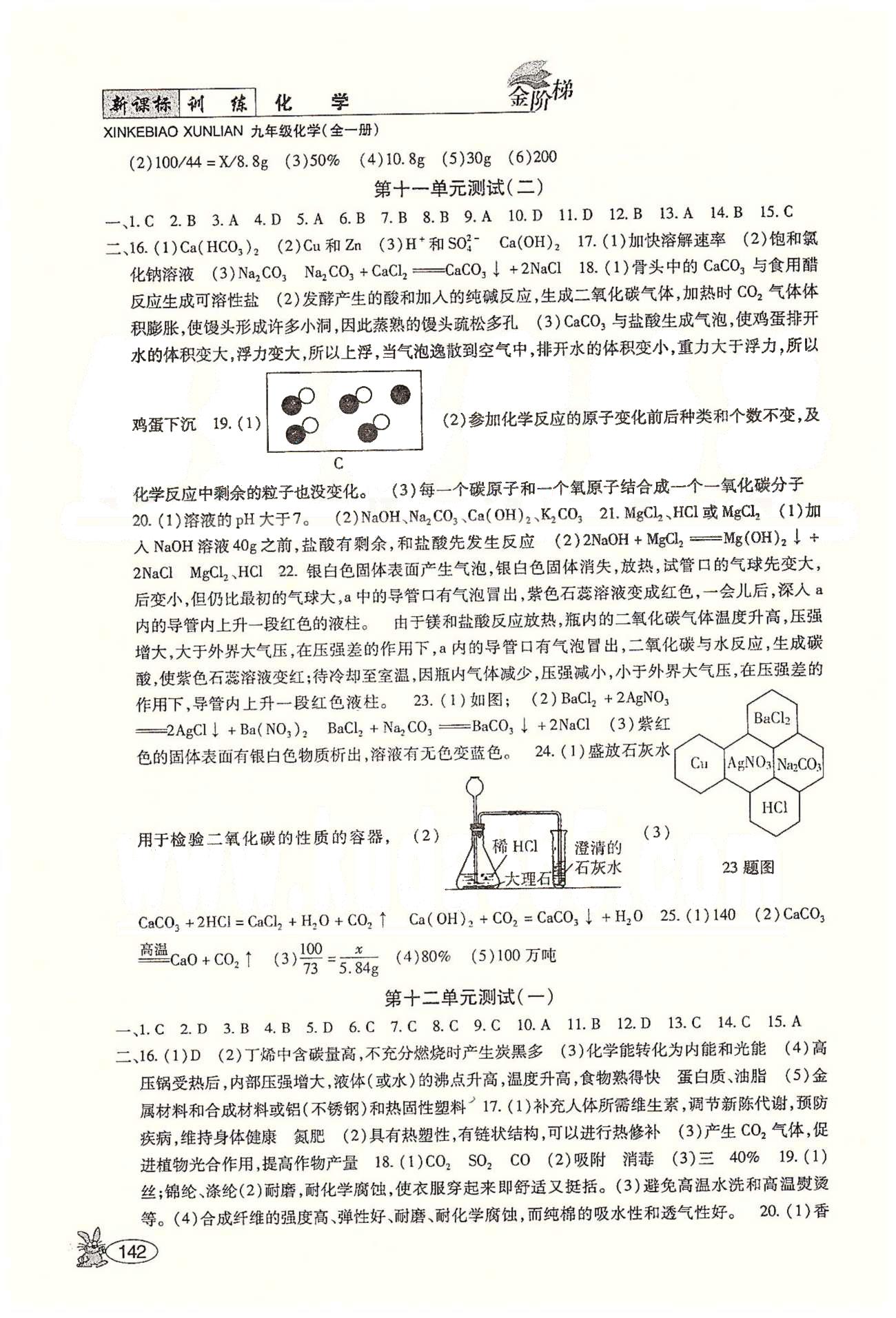 金阶梯课课练单元测九年级下化学吉林大学出版社&nbsp;测试 [5]