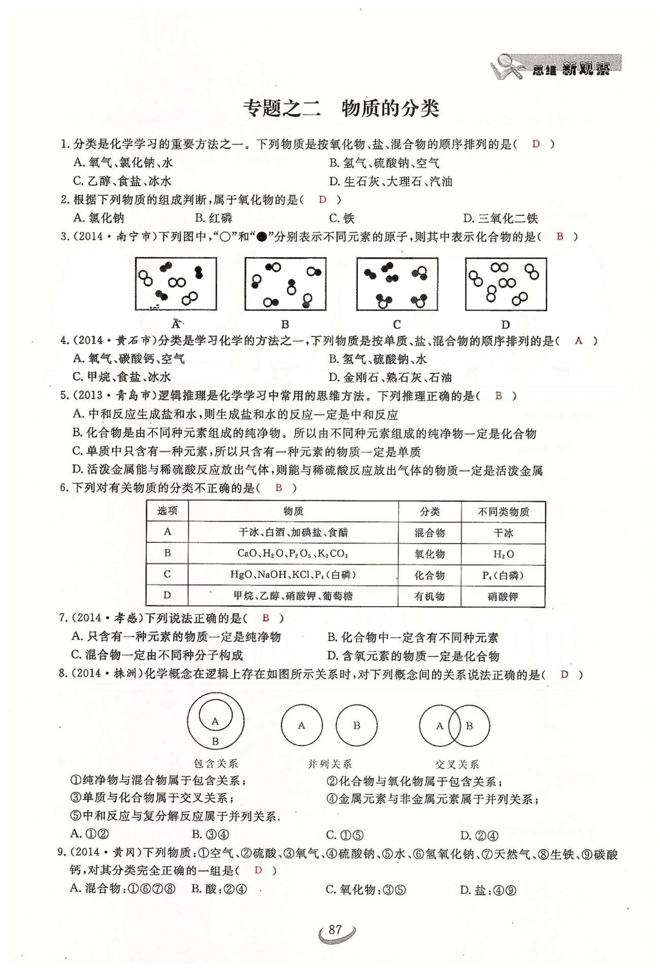 2015思维新观察课时精练九年级下化学长江少年儿童出版社 第十一单元　盐　化肥 [15]