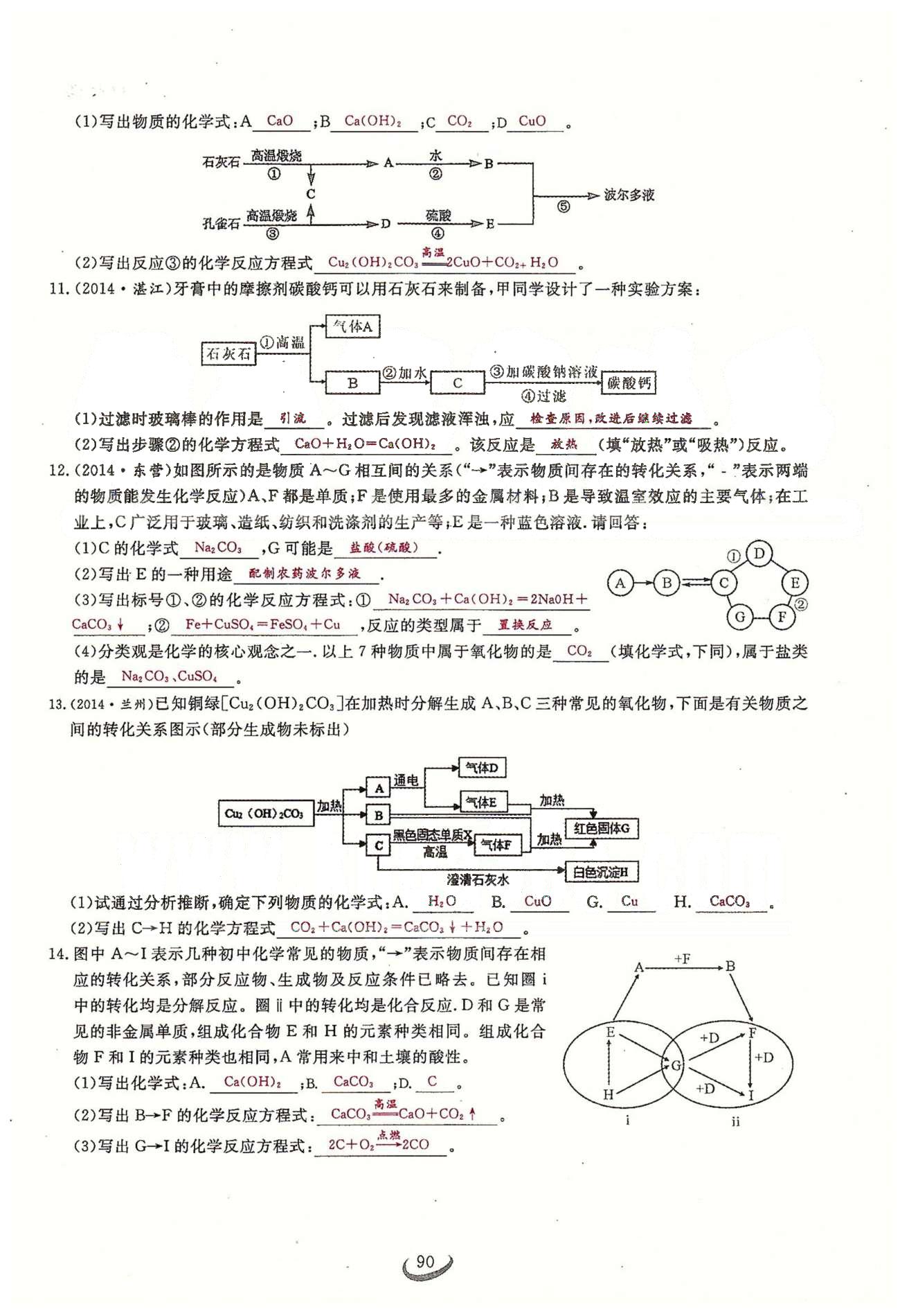 2015思維新觀察課時(shí)精練九年級(jí)下化學(xué)長(zhǎng)江少年兒童出版社 第十一單元　鹽　化肥 [18]