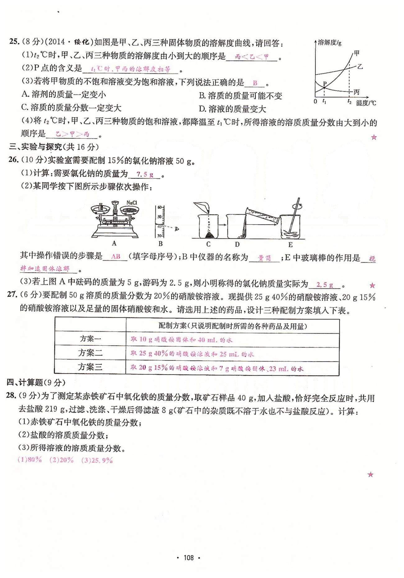 名师名题九年级下化学海南出版社 单元测试卷 [8]