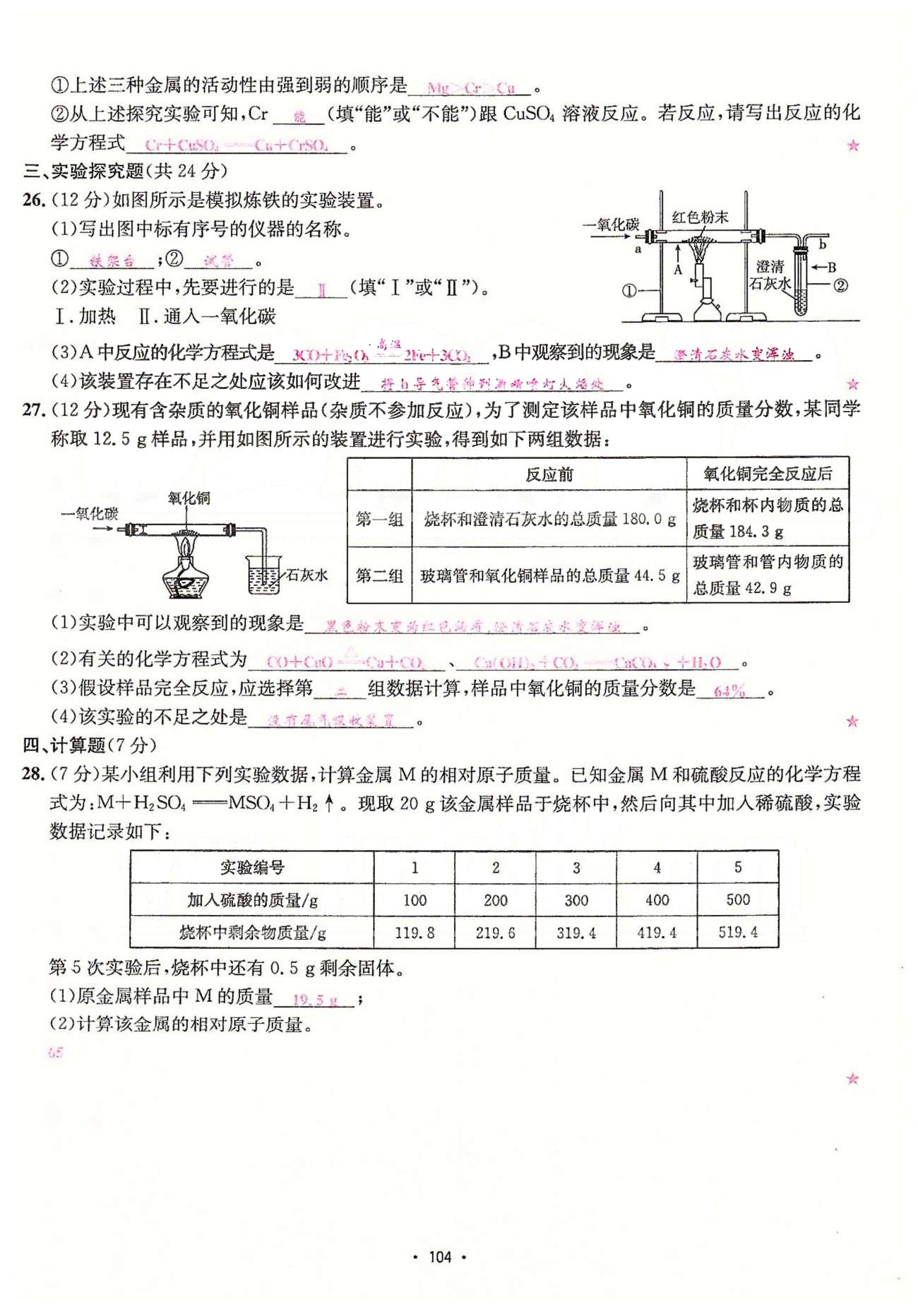 名師名題九年級下化學(xué)海南出版社 單元測試卷 [4]