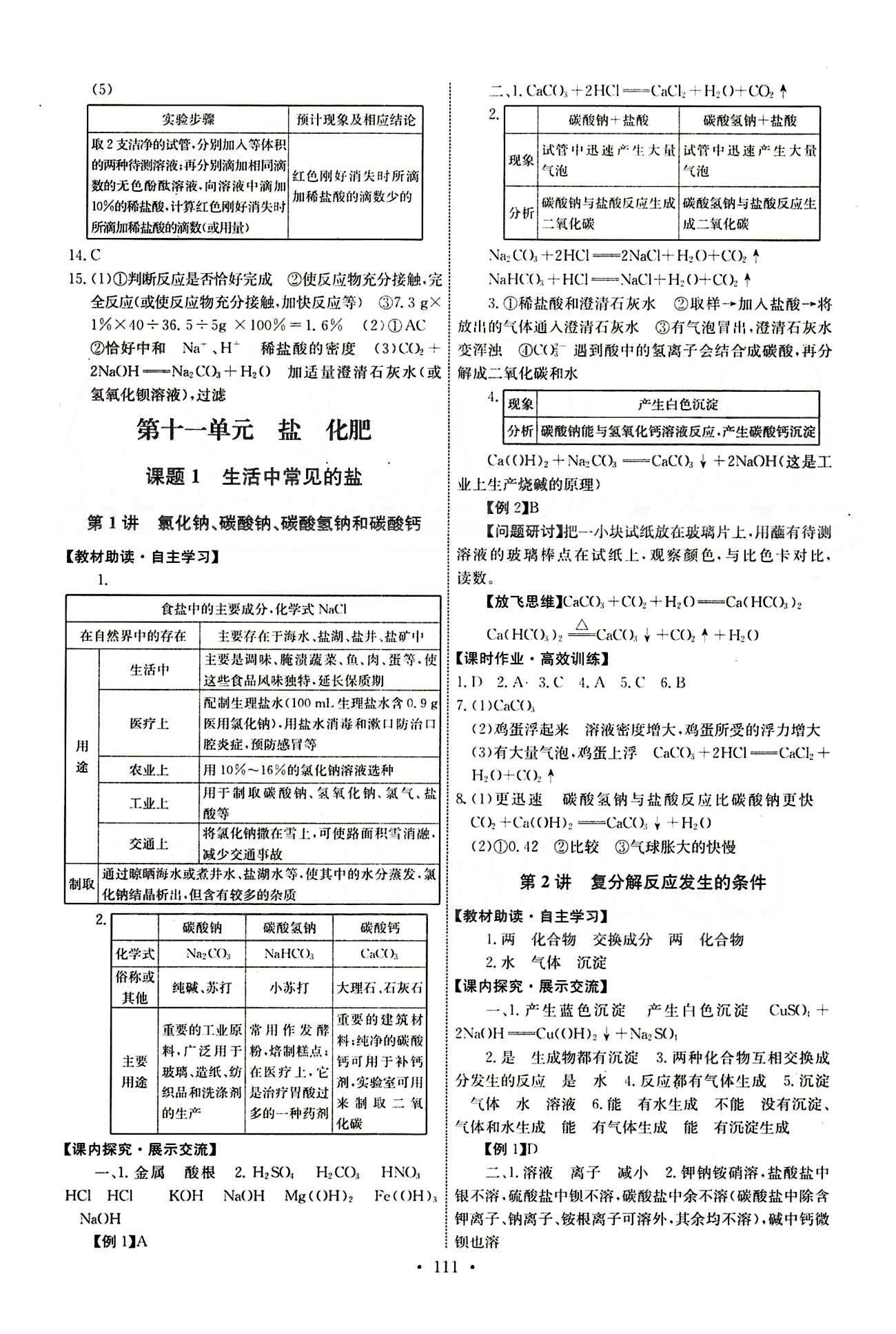 2015年能力培养与测试九年级化学下册人教版 第十单元　酸和碱 [6]